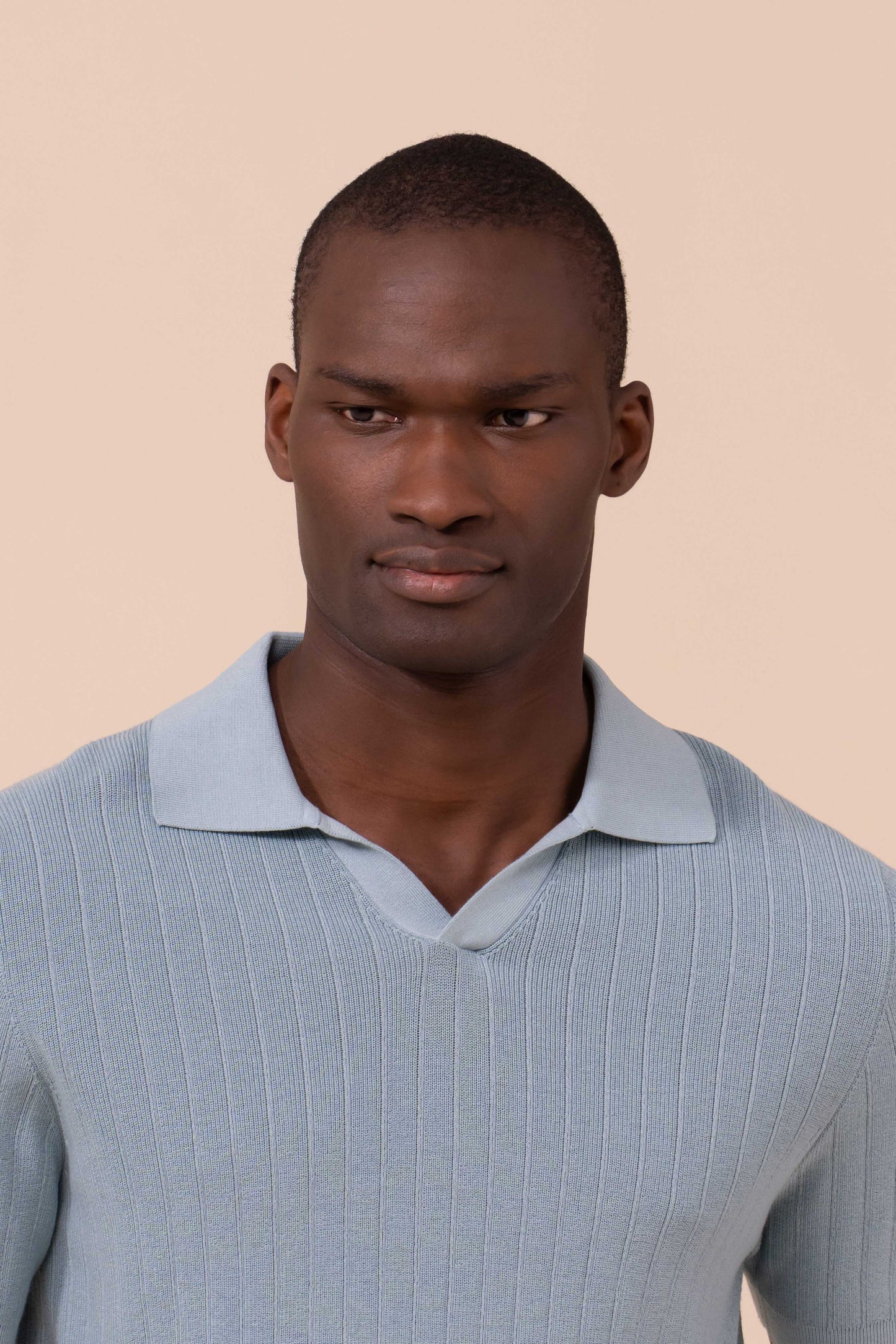 Matheus polo a maniche corte in cotone organico Giza - WHITE