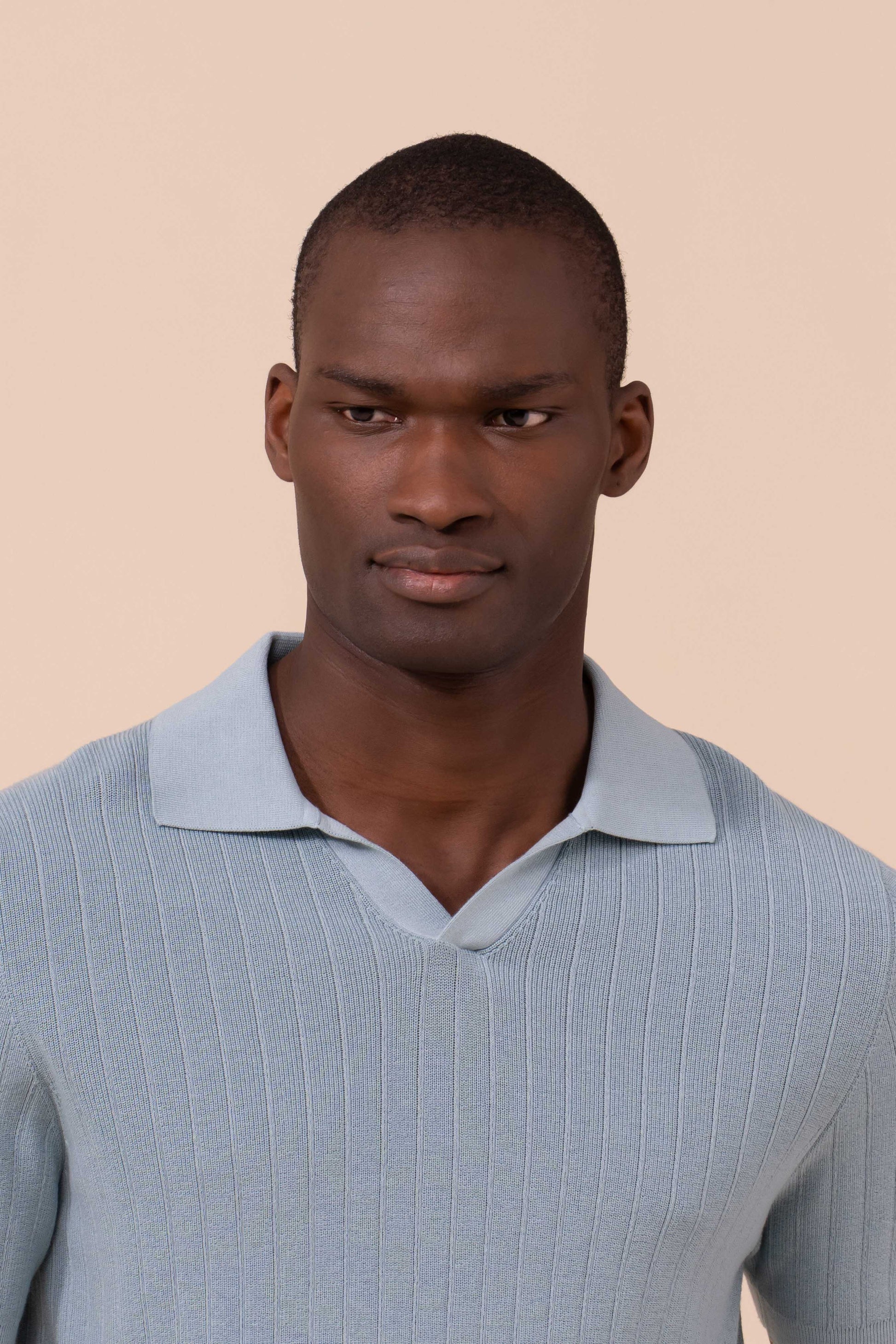 Matheus polo a maniche corte in cotone organico Giza - WHITE