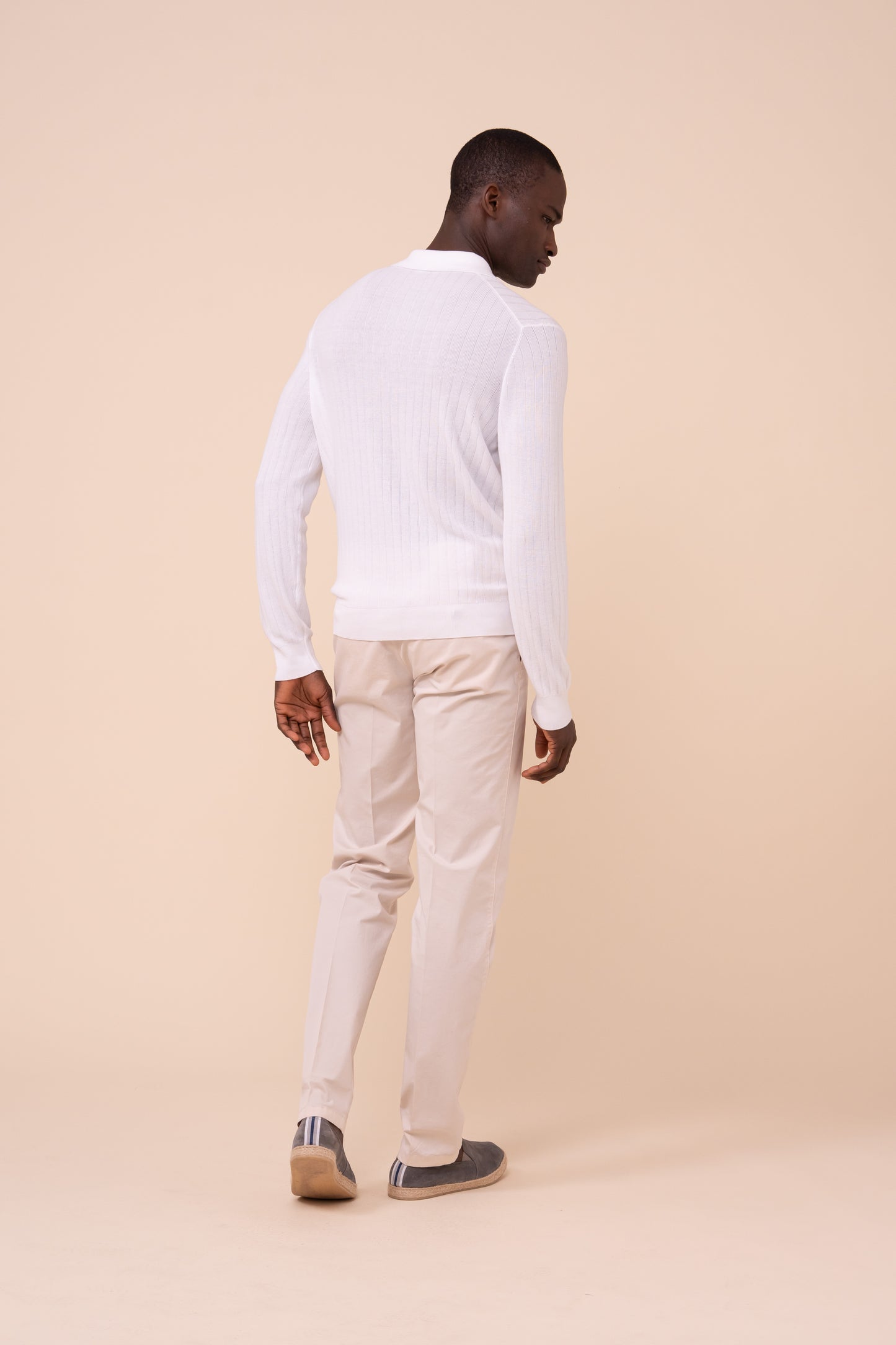 Matheus Giza Organic Cotton Knit Shirt - WHITE