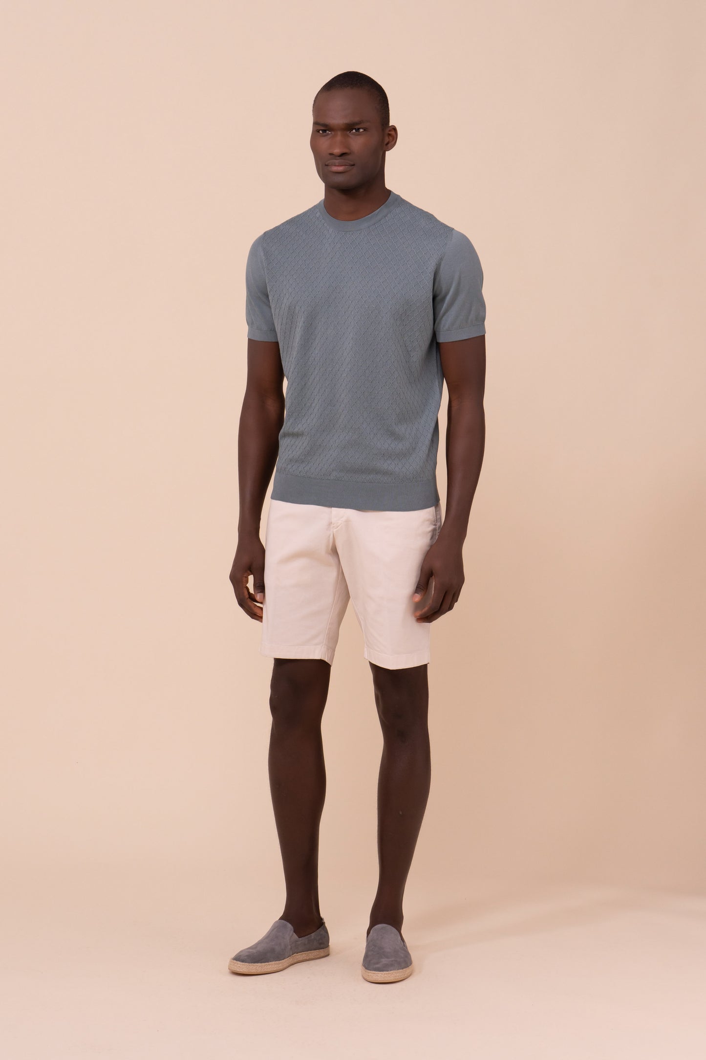 Argentina Gabriel Giza Organic Cotton Short Sleeve Crewneck - OLIVEGREEN