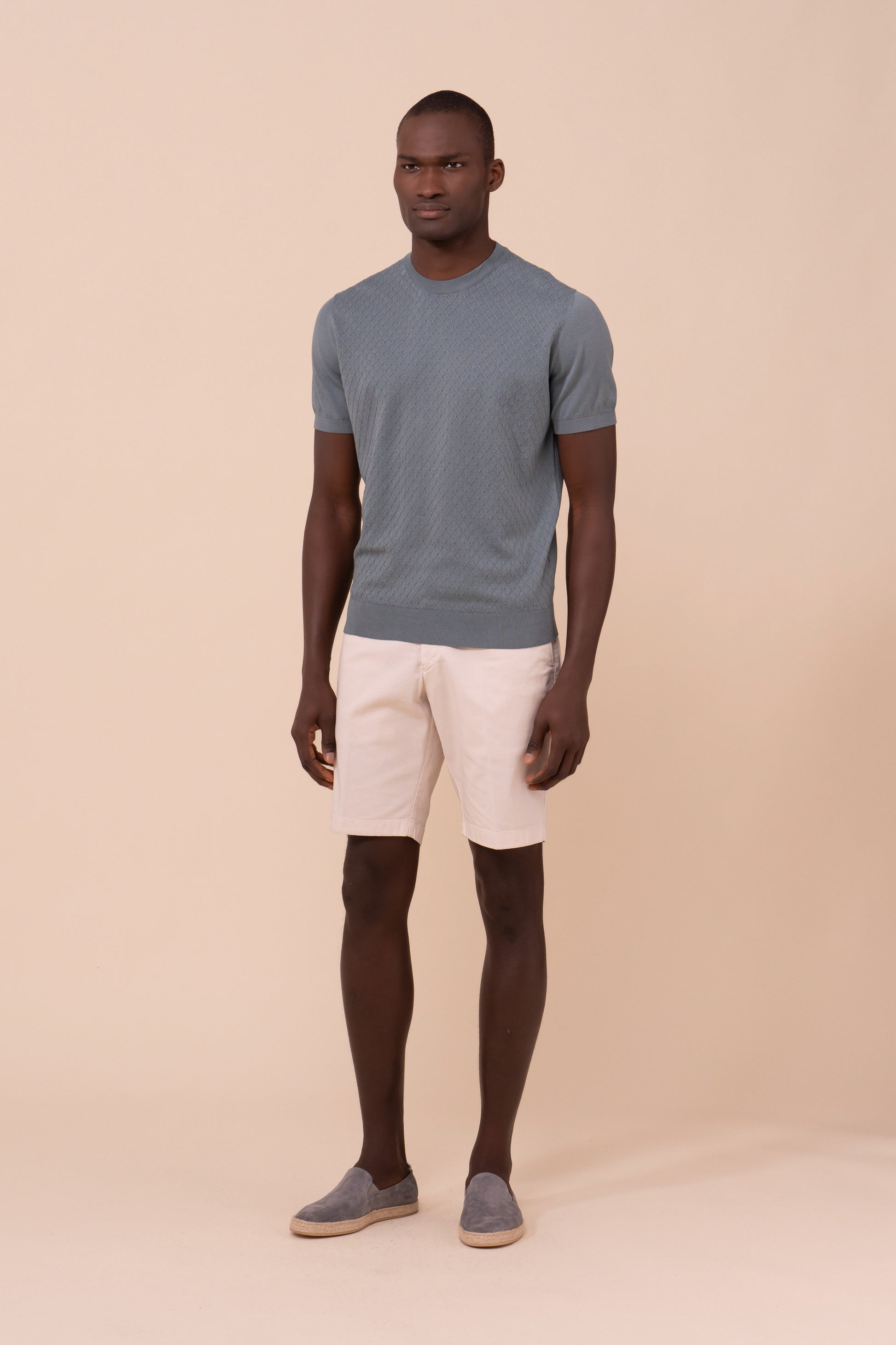 Argentina Gabriel Giza Organic Cotton Short Sleeve Crewneck - OLIVEGREEN