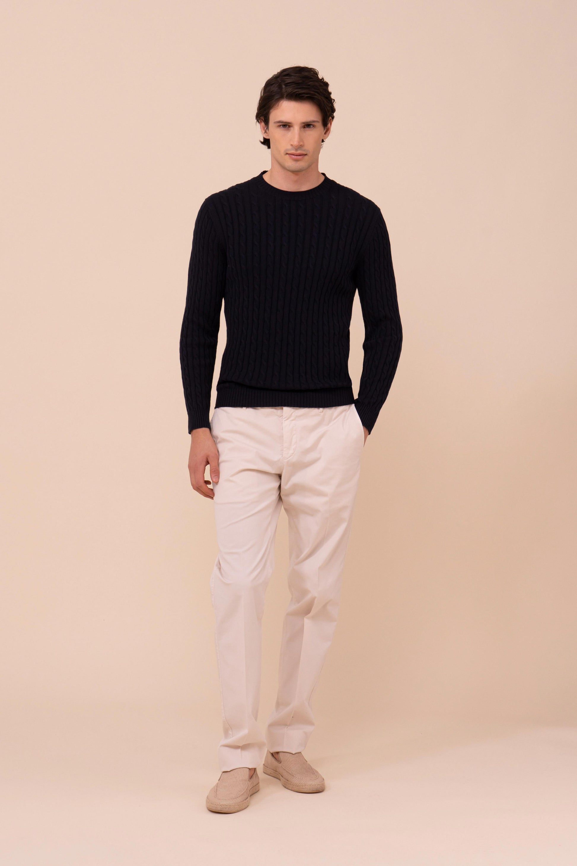 Argentina Luis Giza Organic Cotton Crewneck - MIDNIGHTBLUE