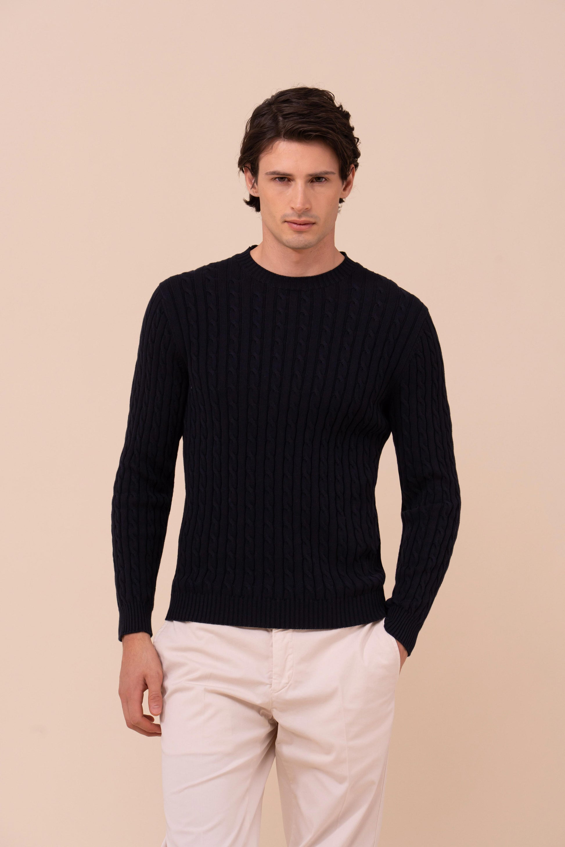 Argentina Luis Giza Organic Cotton Crewneck - MIDNIGHTBLUE