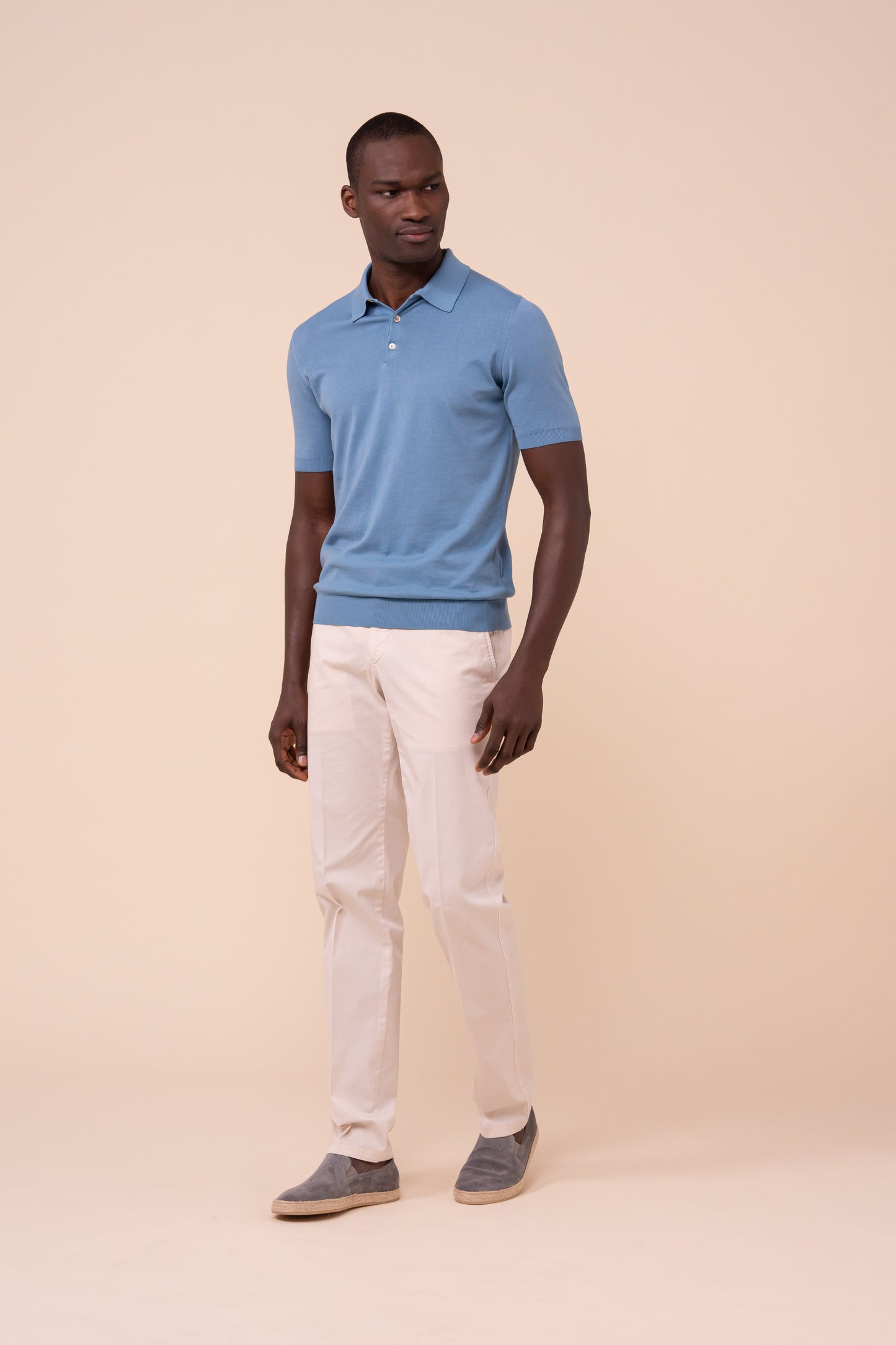 Sportman Giza Organic Cotton Short Sleeve Knit Polo - MIDNIGHTBLUE