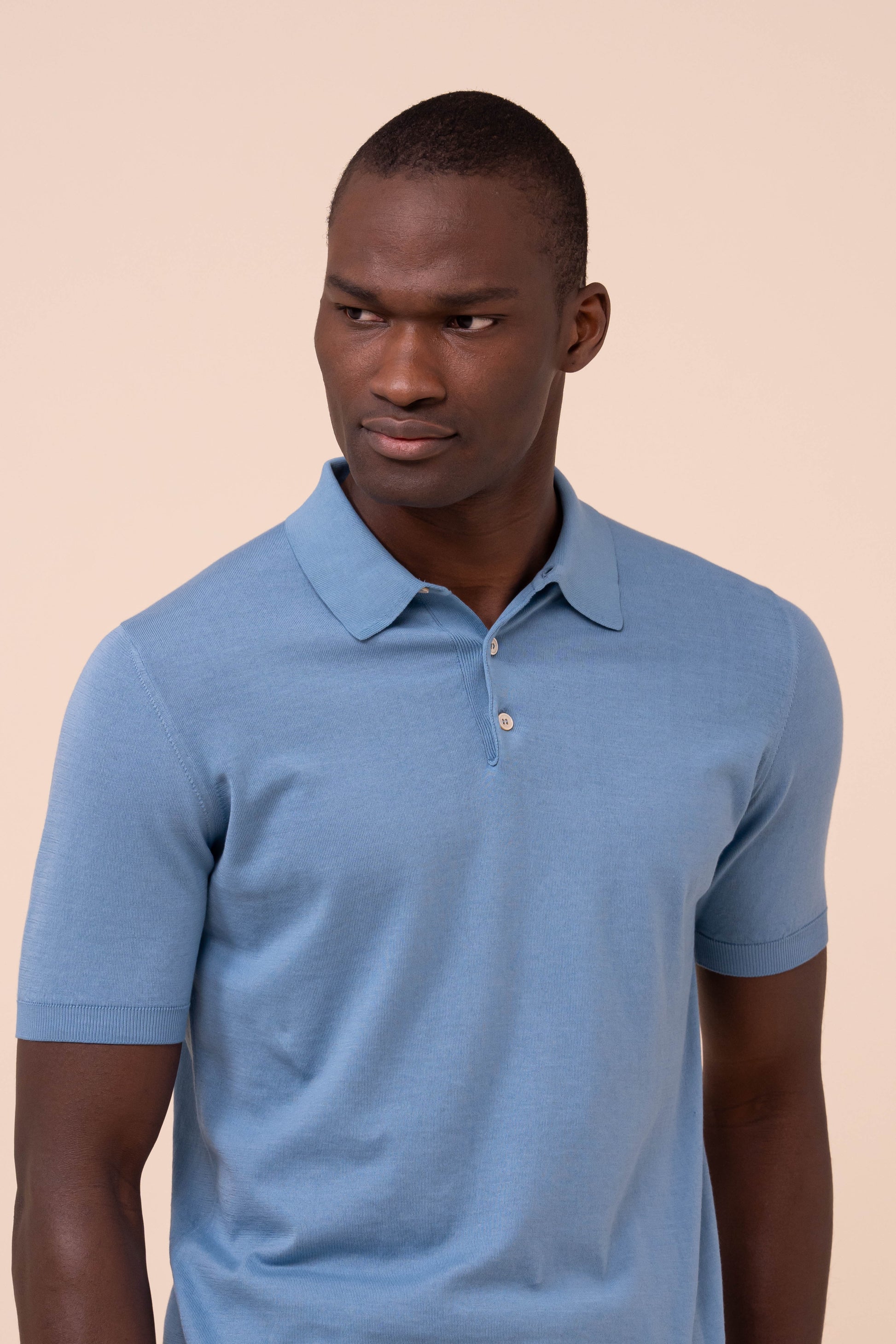 Sportman Giza Organic Cotton Short Sleeve Knit Polo - MIDNIGHTBLUE