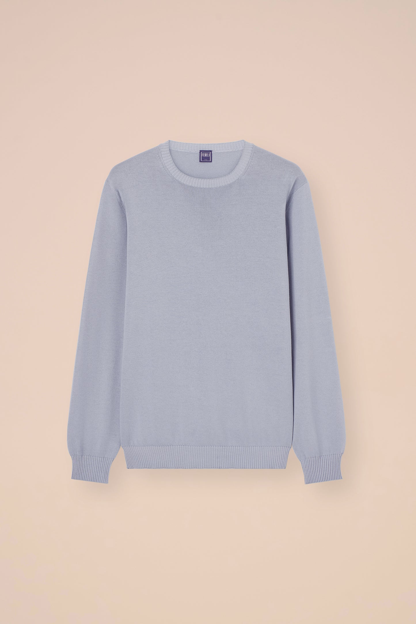 Argentina 12 Giza Organic Cotton Crewneck - LIGHTCYAN