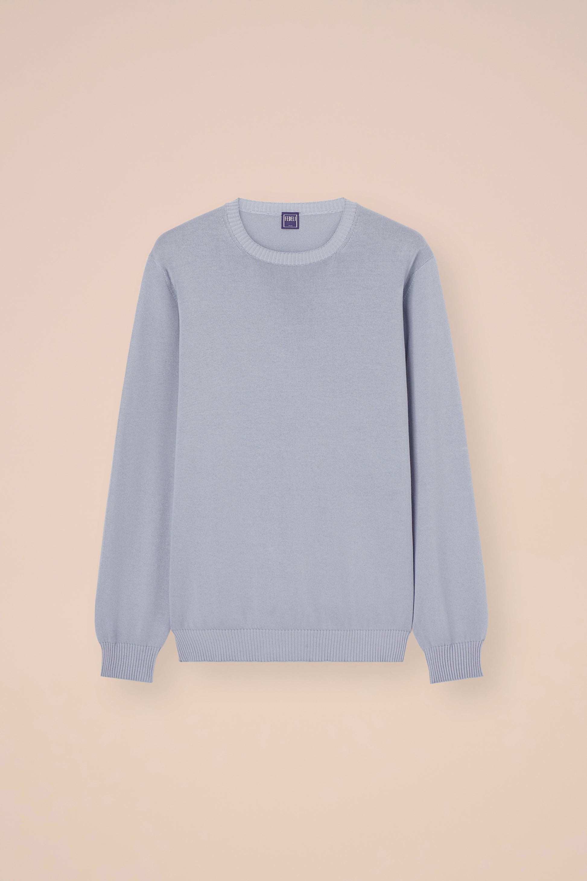 Argentina 12 Giza Organic Cotton Crewneck - LIGHTCYAN