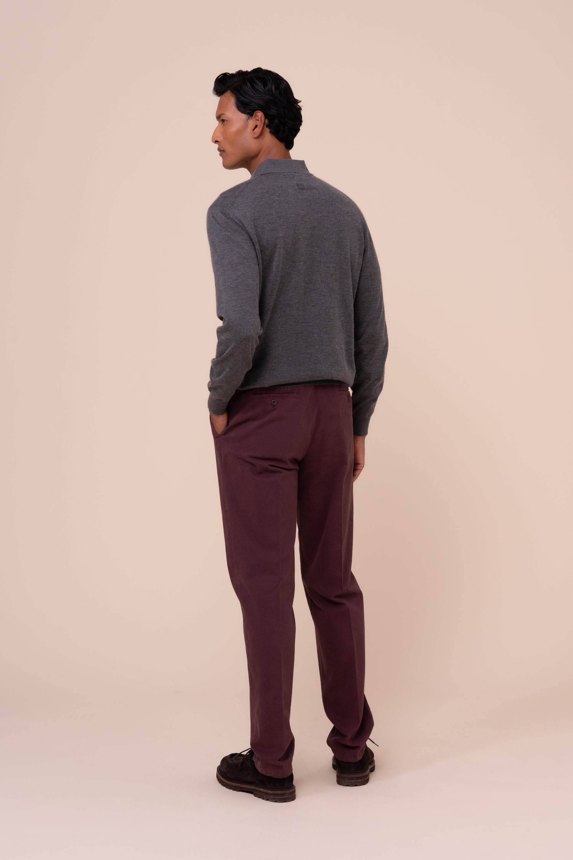 Sport polo in cashmere e seta - STONEMELANGE