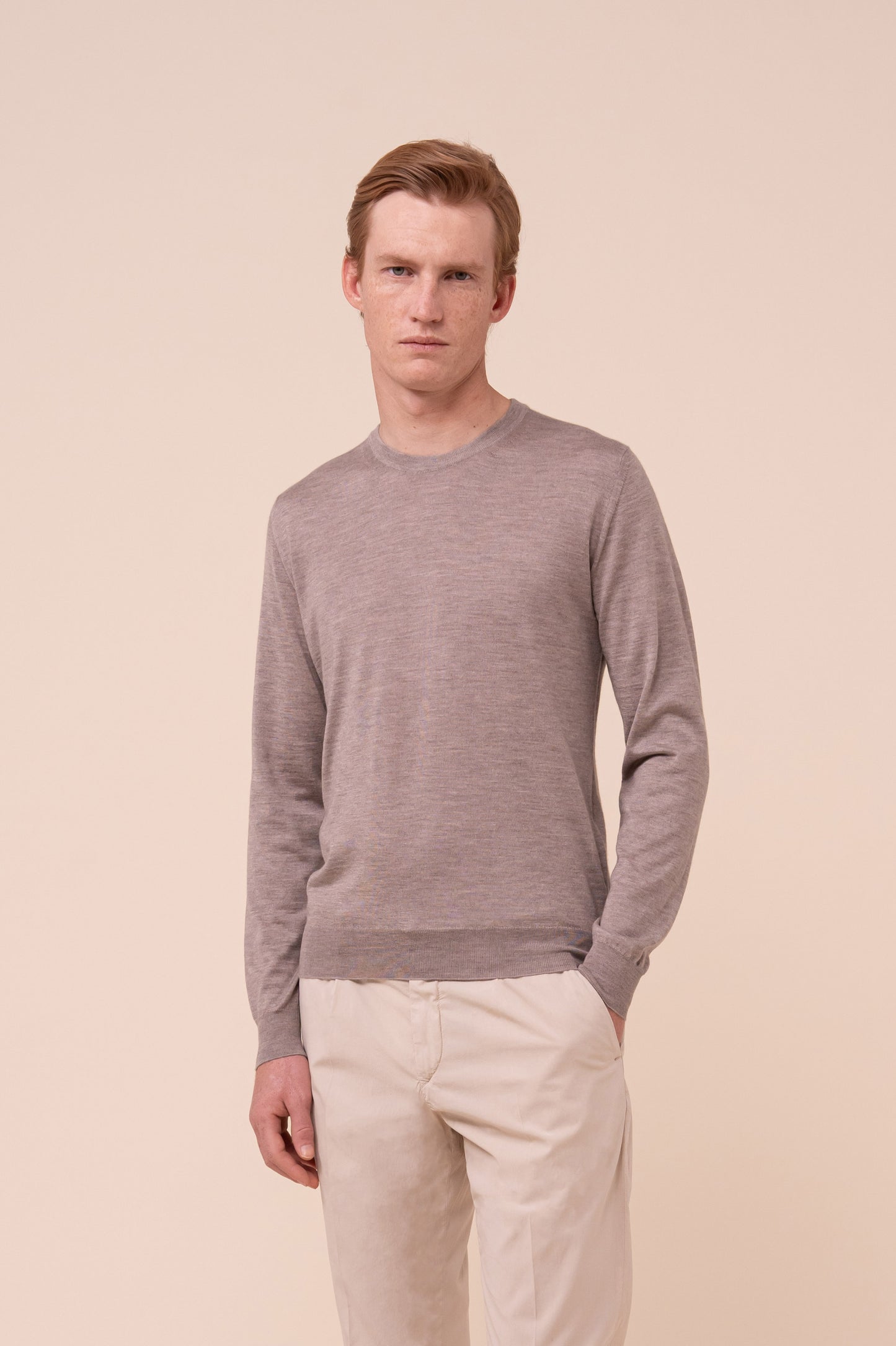 Argentina Cashmere Silk Crewneck - ROPEMELANGE
