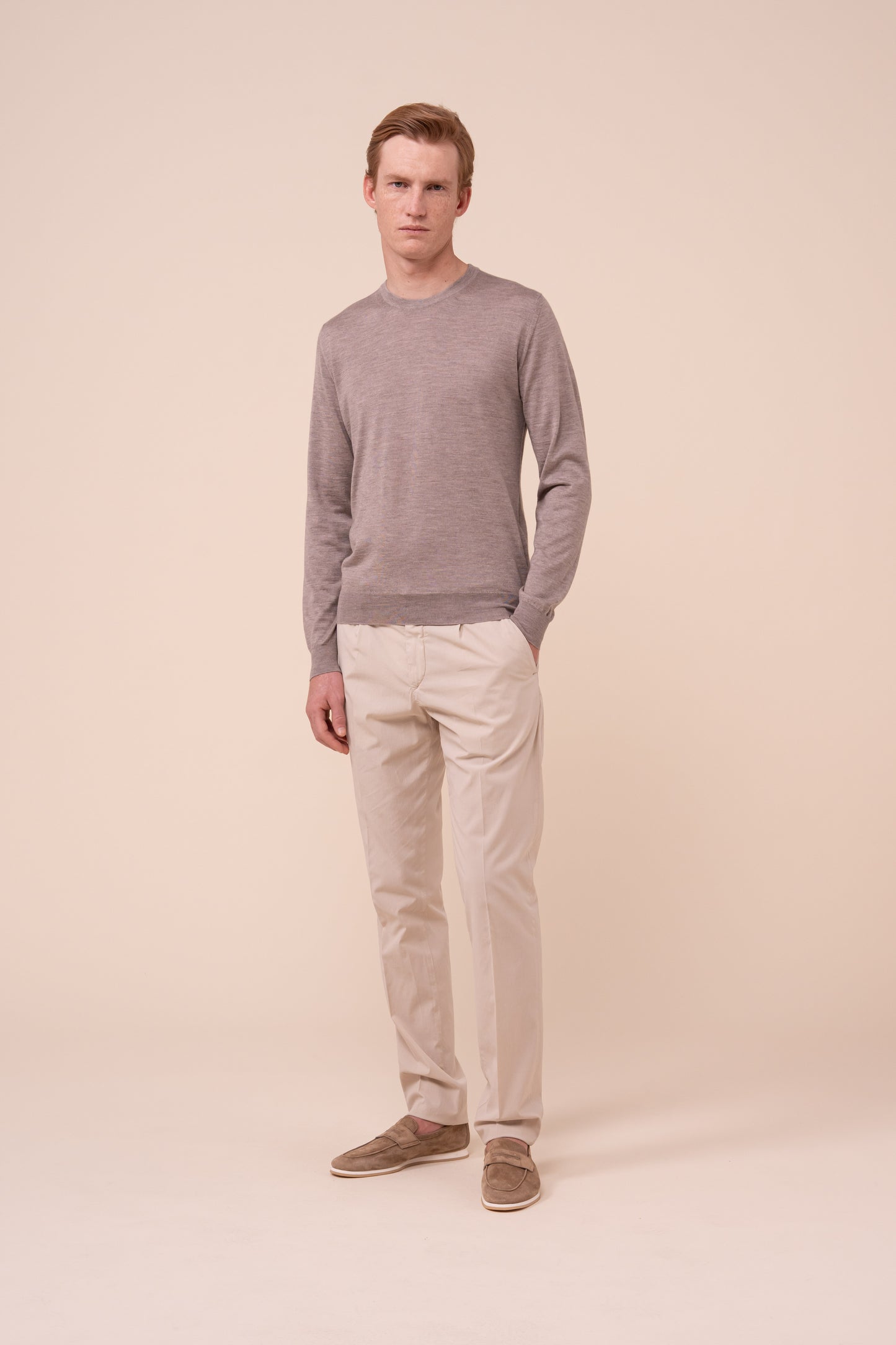 Argentina Cashmere Silk Crewneck - ROPEMELANGE