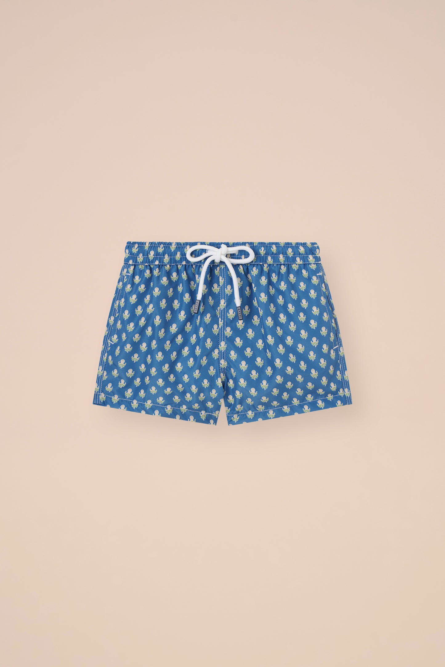 Madeira Kid Swim Trunks - 6-8 years - Octopus Pattern - DARKPACIFICBLUE