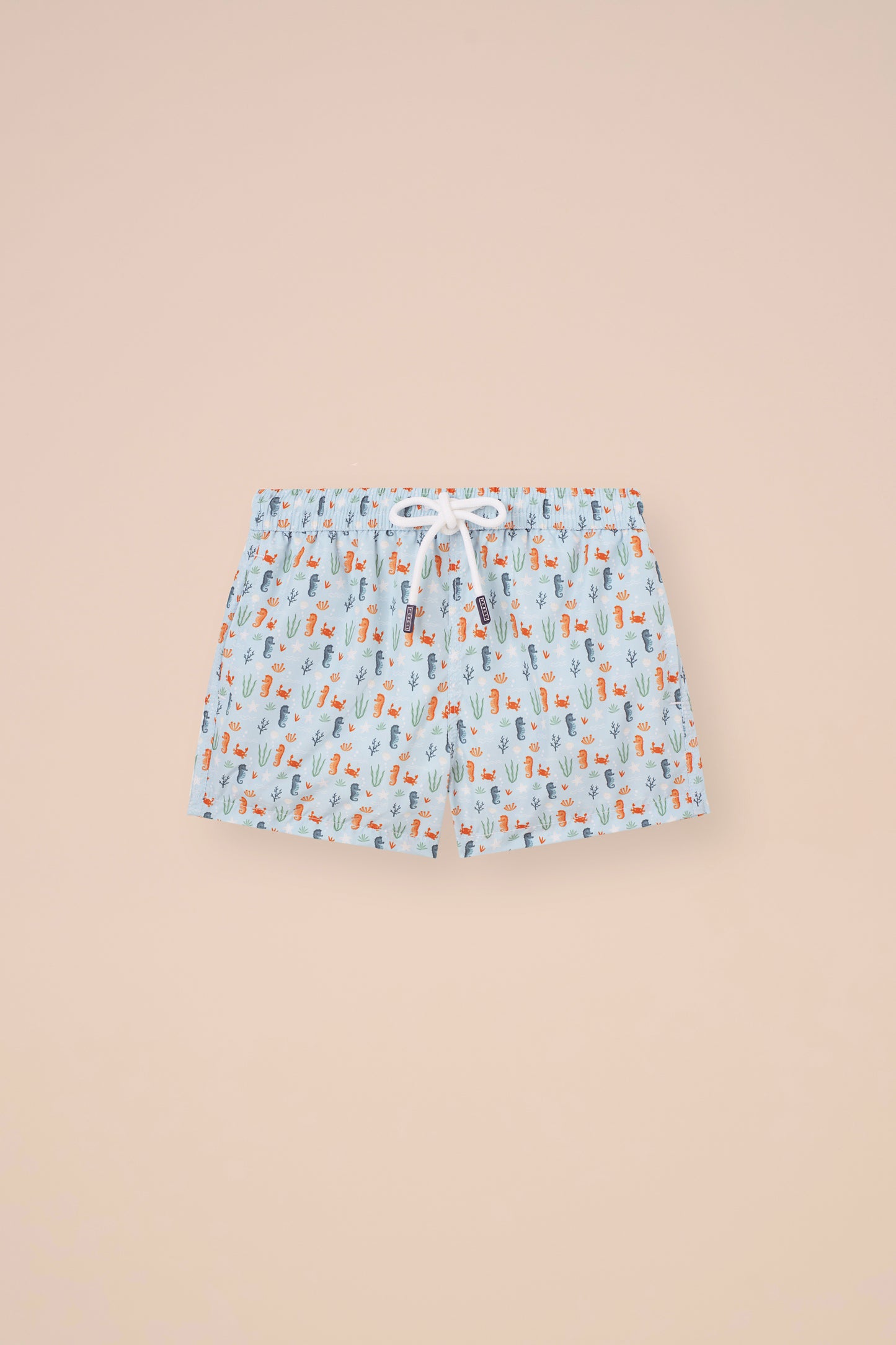Madeira Kid Swim Trunks - 2-4 years - Seahorse Pattern - LIGHTBLUE