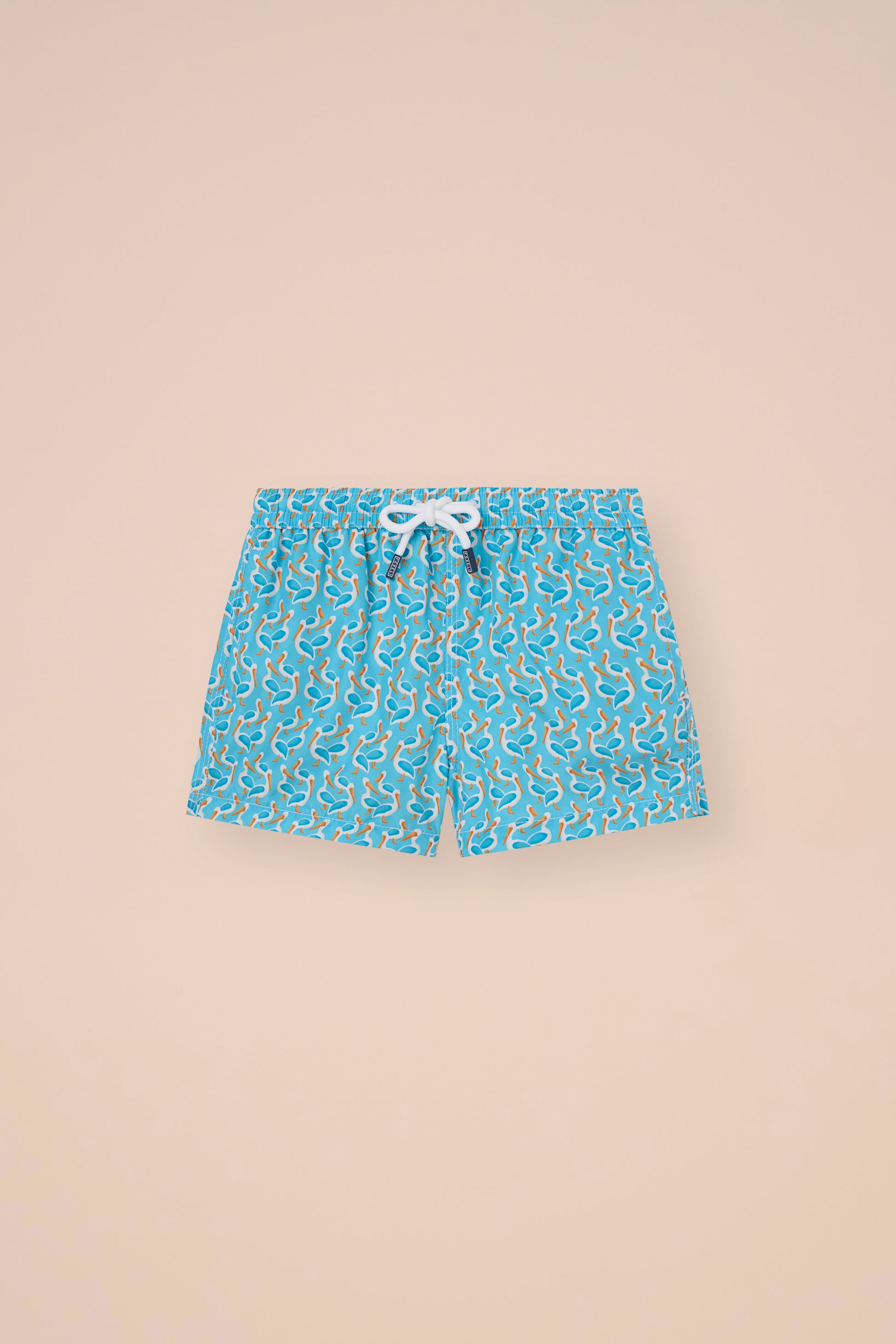 Madeira Kid Swim Trunks - 2-4 years - Pelican Pattern - DEEPSKYBLUE