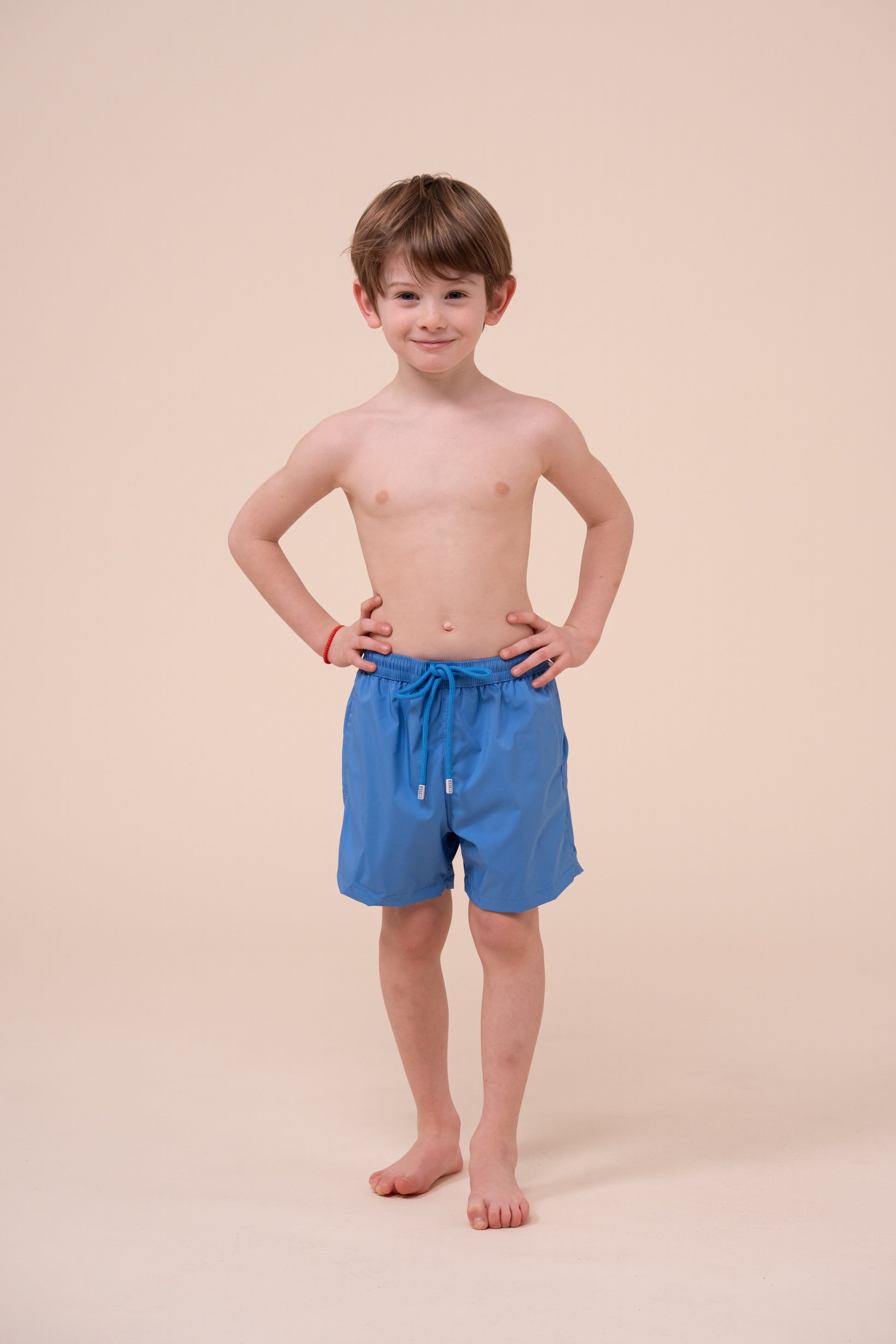 Madeira Kid Solid Swim Trunks - 6-8 years - CORNFLOWERBLUE