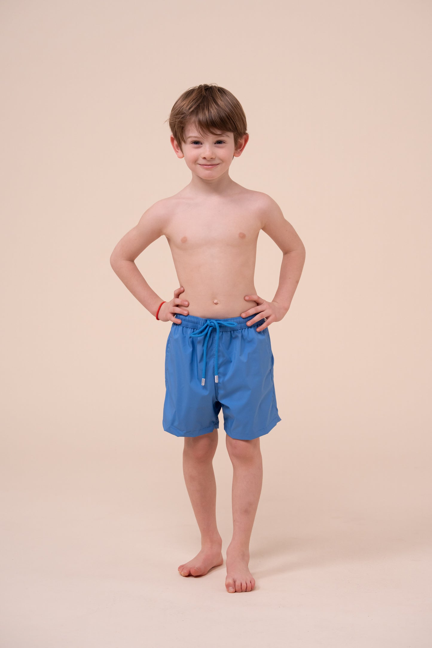 Madeira Kid Swim Trunks - 10-12 years - Solid Colors - CORNFLOWERBLUE