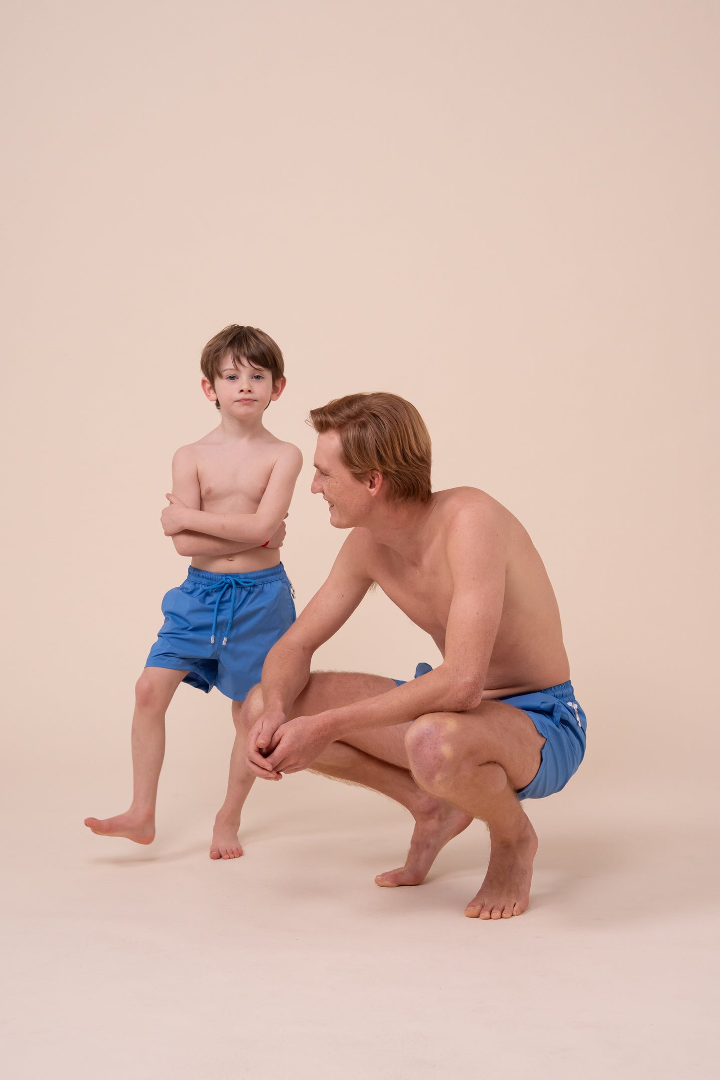 Madeira Kid Solid Swim Trunks - 6-8 years - CORNFLOWERBLUE