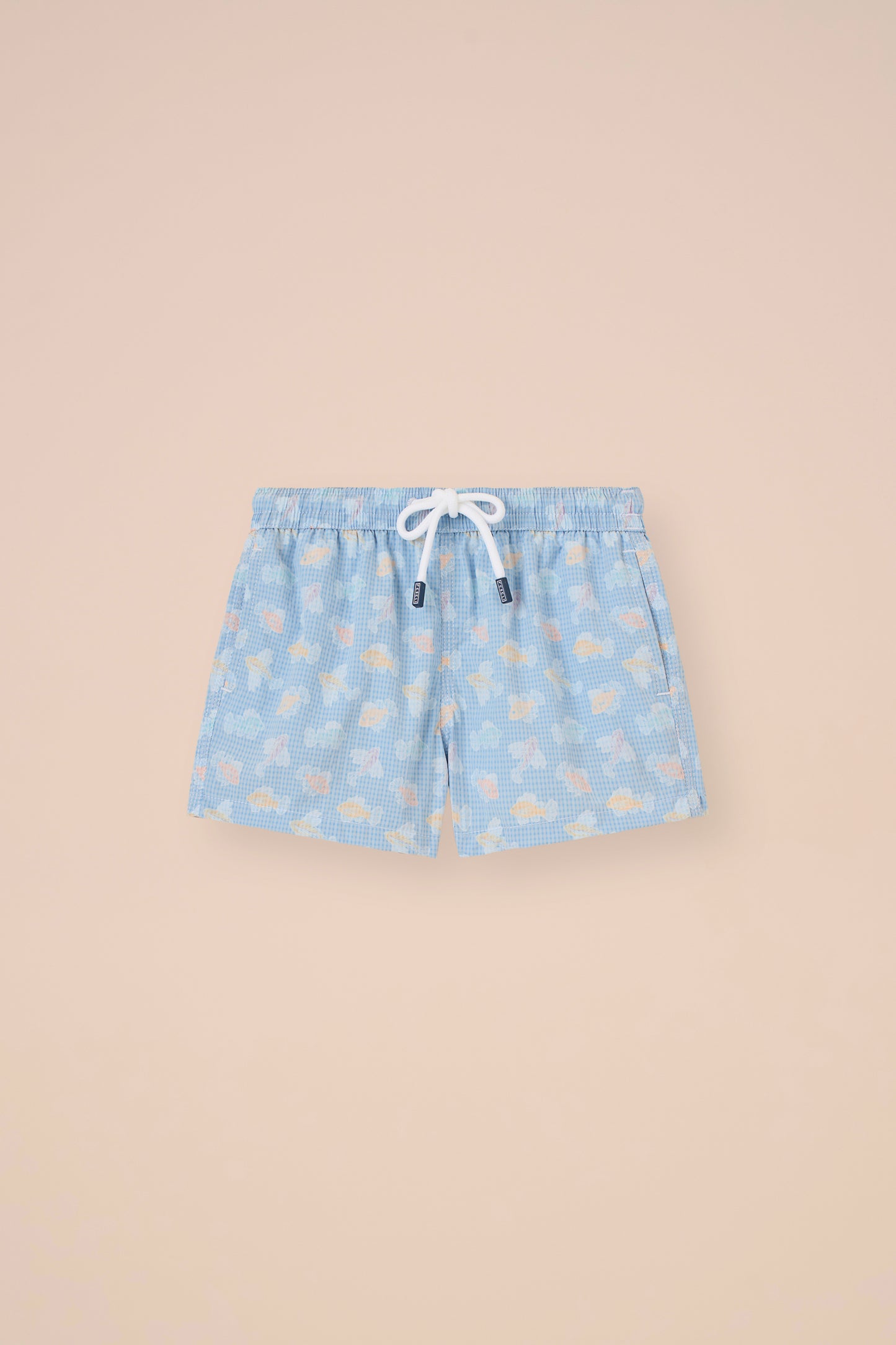 Madeira Kid Sakar Swim Trunk  - 10-12 years - Fishes Pattern - FLAMINGO