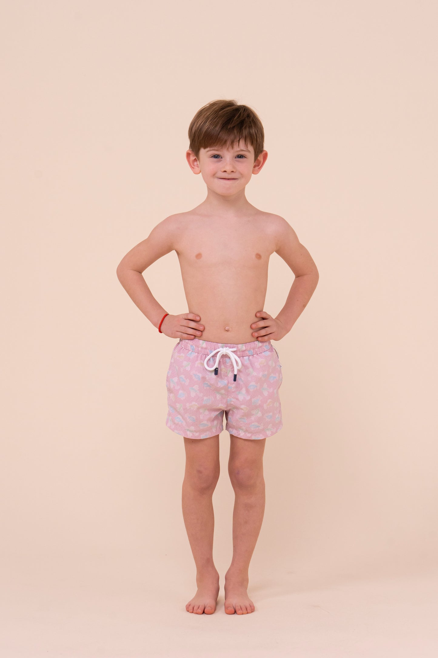 Madeira Kid Sakar Swim Trunk  - 2-4 years - Fishes Pattern - FLAMINGO