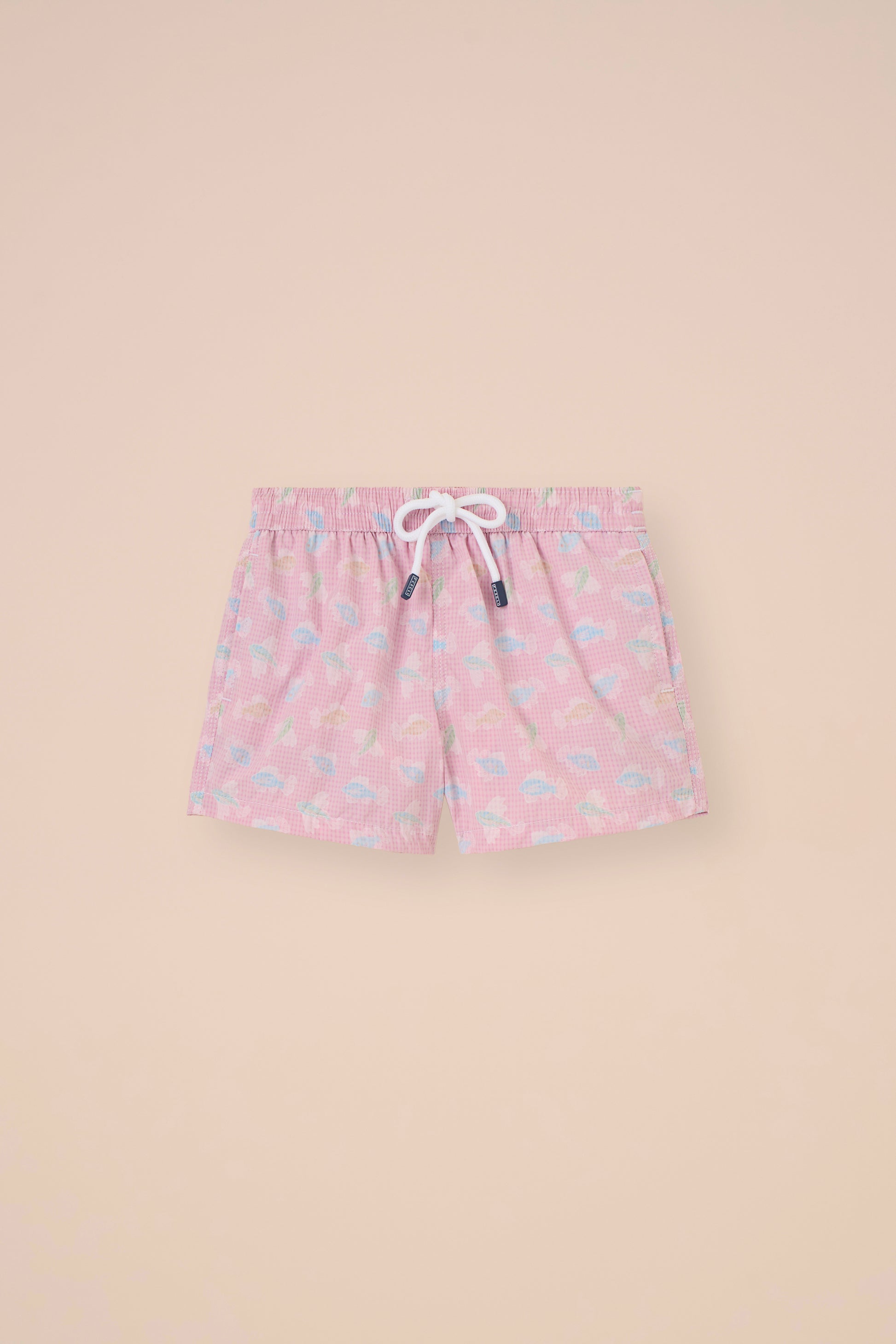 Madeira Kid Sakar Swim Trunk  - 2-4 years - Fishes Pattern - FLAMINGO