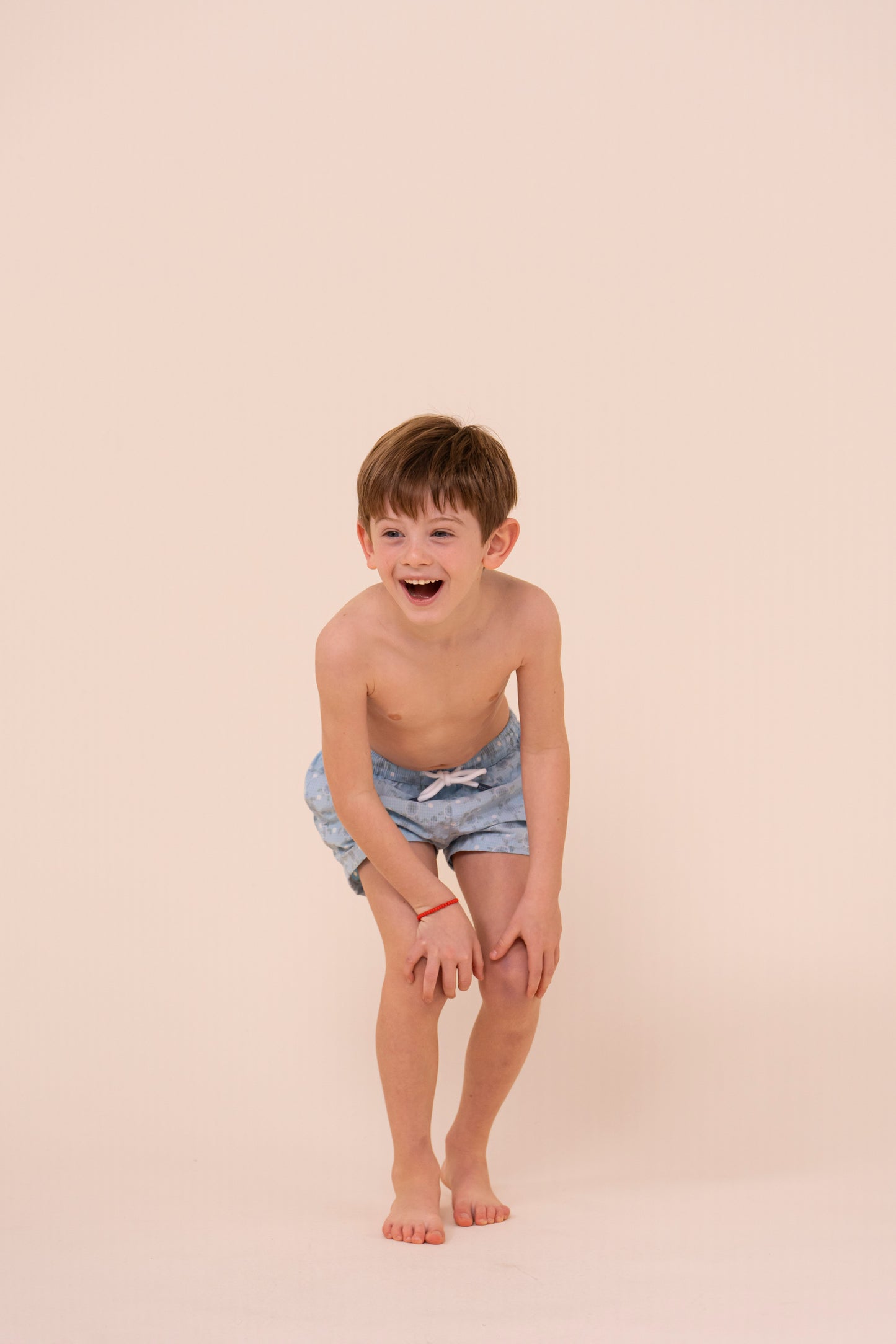 Madeira Kid Sakar Swim Trunk  - 6-8 years - Turtles Pattern - DEEPSKYBLUE