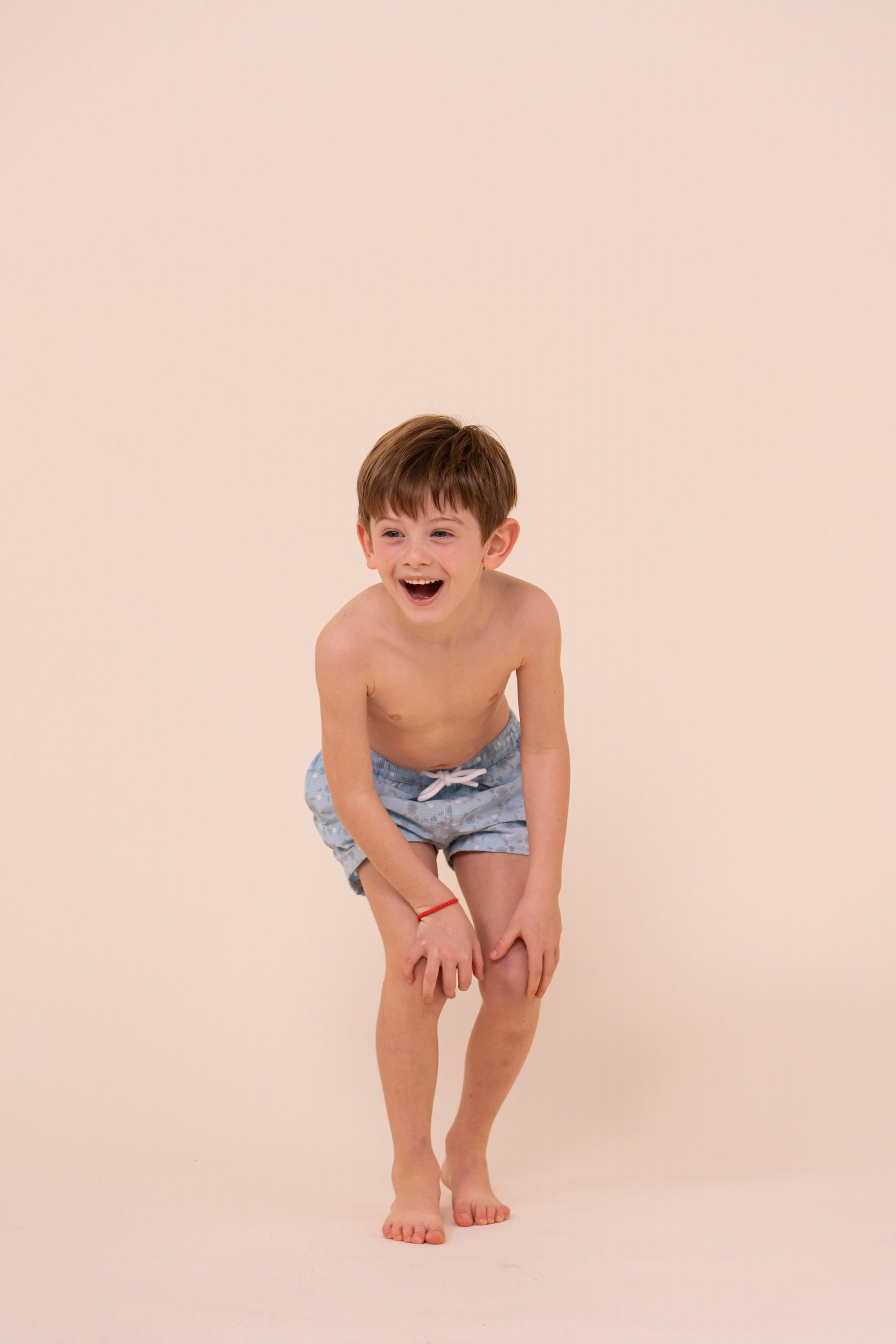 Madeira Kid Sakar Swim Trunk  - 6-8 years - Turtles Pattern - DEEPSKYBLUE