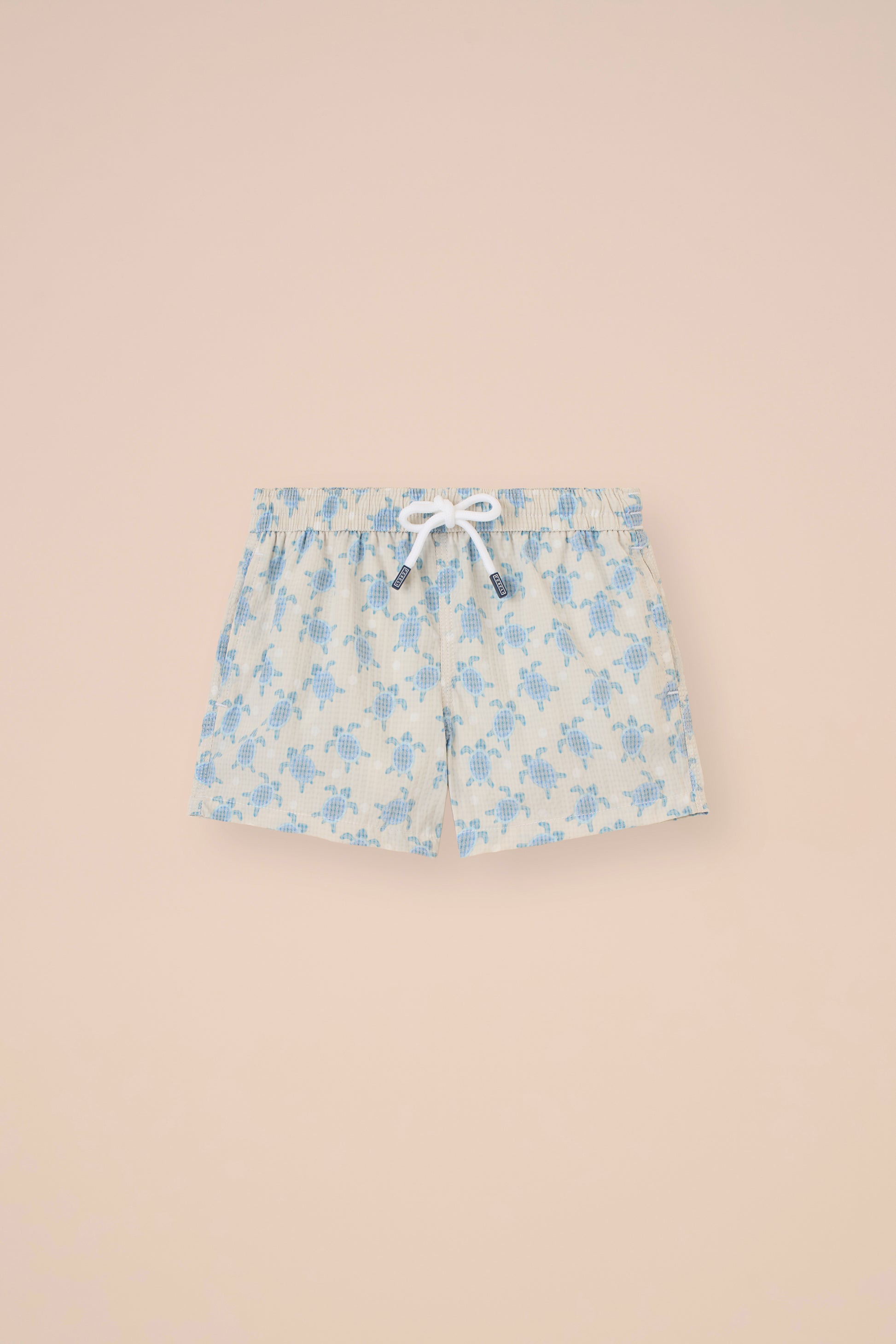 Madeira Kid Sakar Swim Trunk  - 6-8 years - Turtles Pattern - DEEPSKYBLUE