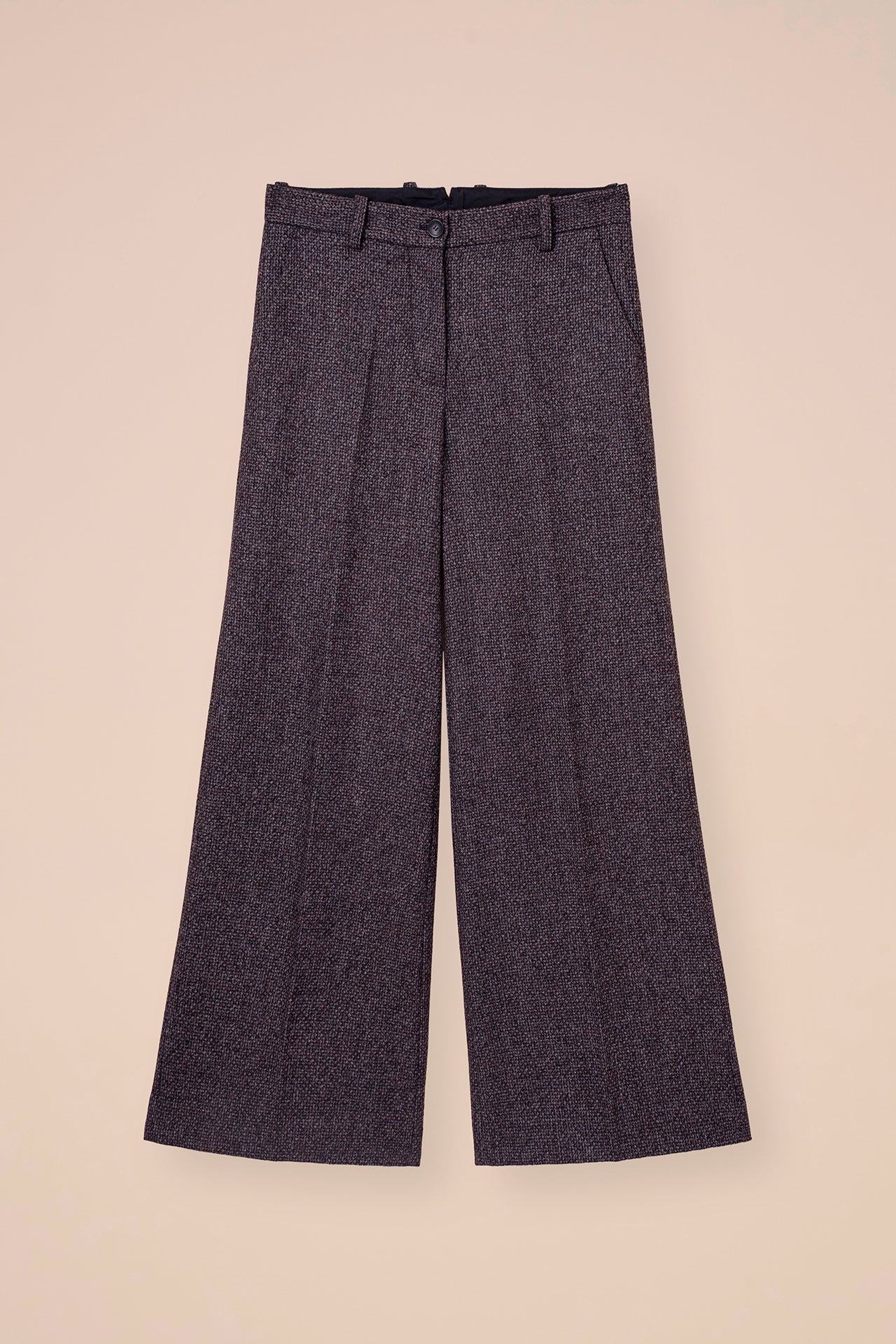 Gloria Wool and Alpaca Wide Leg Pants - DARKCHOCOLATE
