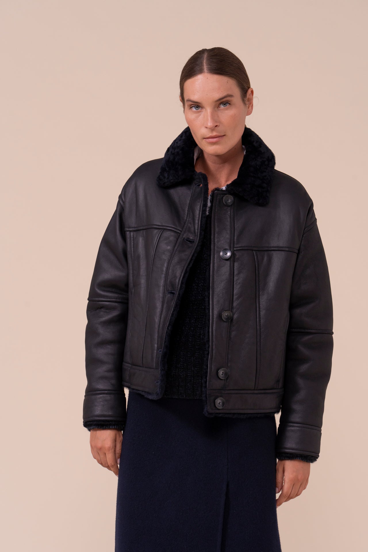 Cromite bomber in montone - Reversibile - STORM