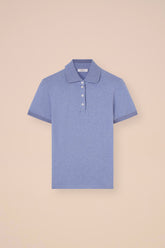 Bellini polo in jersey di cotone mèlange