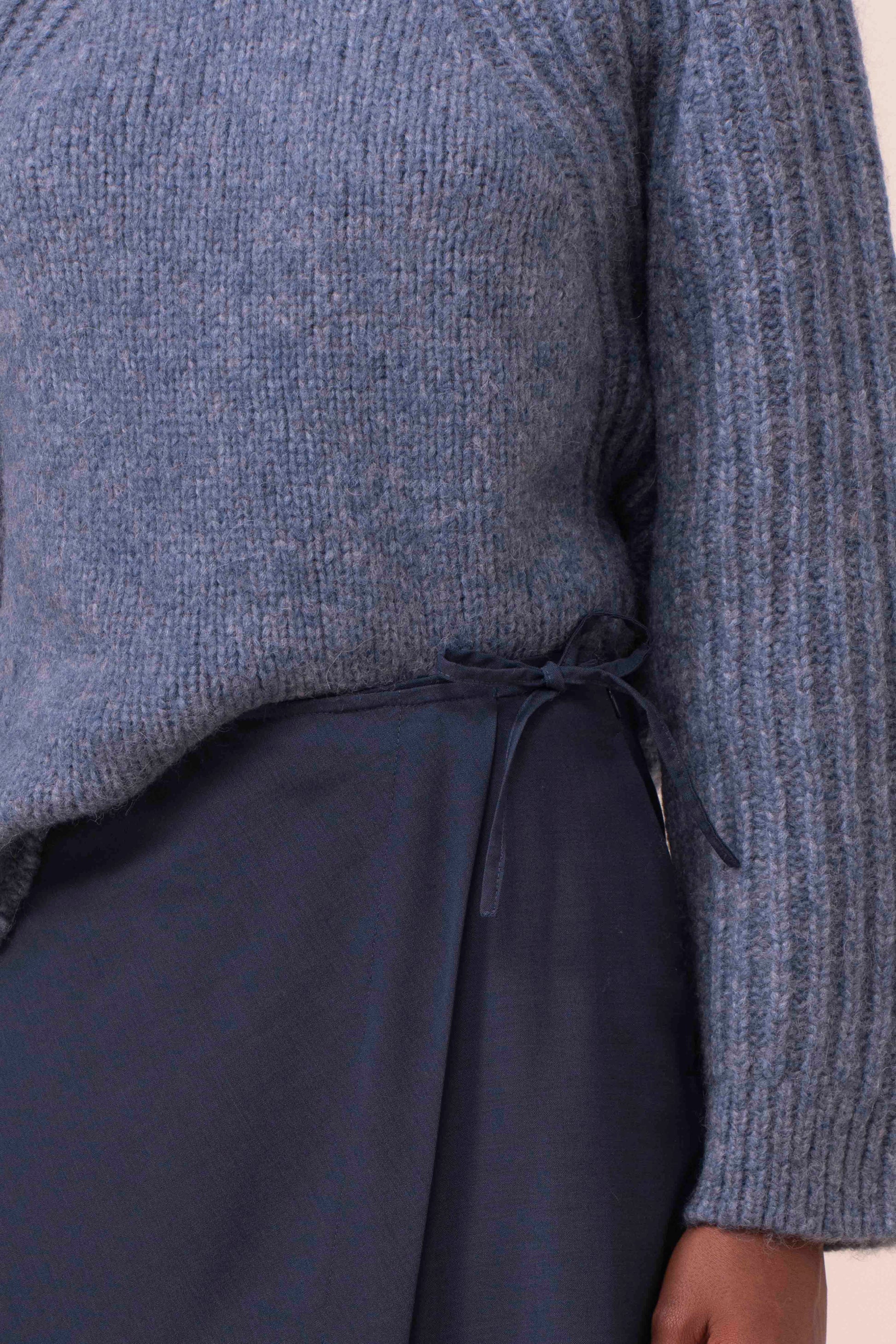 Catalina pantaloni ampi in fresco lana - MIDNIGHTBLUE