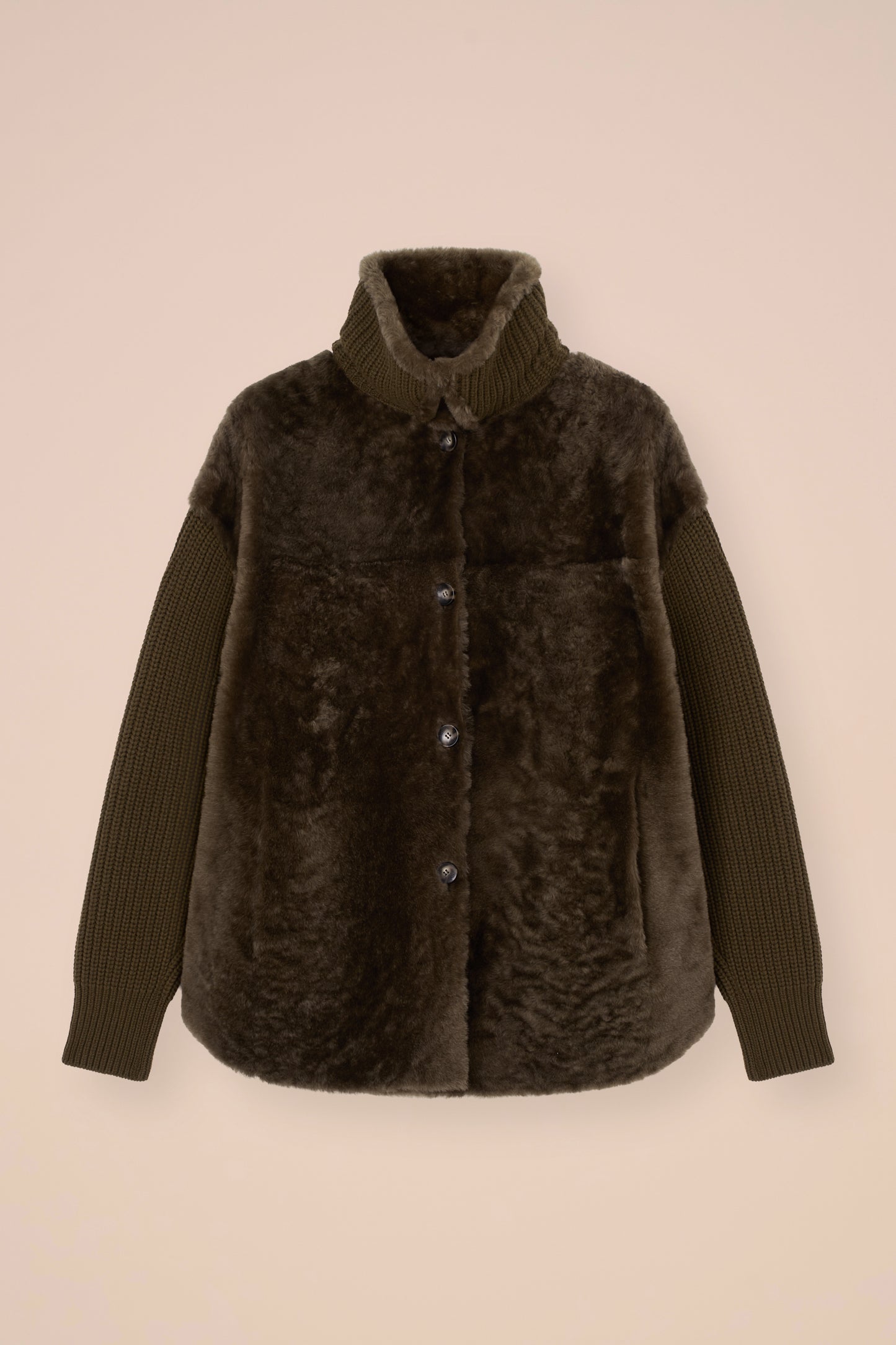 Feliz giacca in montone e cashmere -