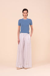 New Diana pantaloni a gamba ampia in lino Miami