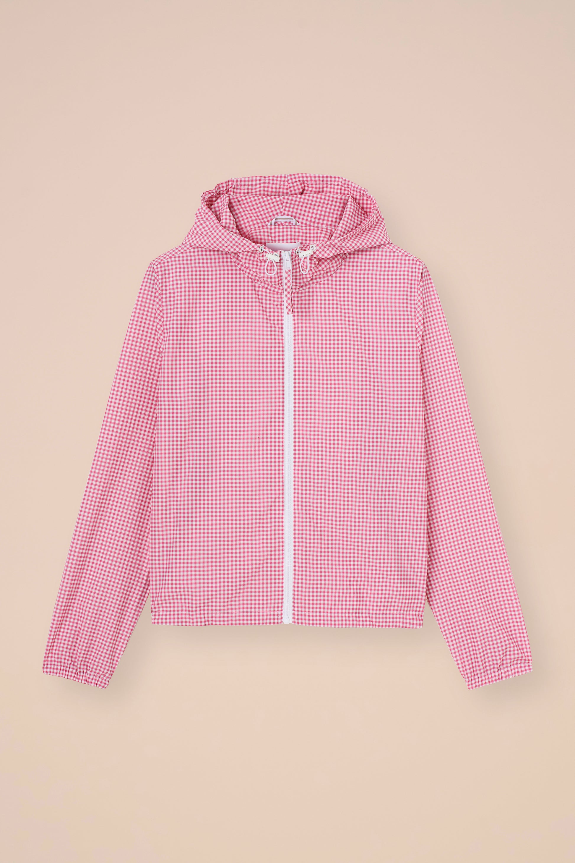 Domenico Seersucker Gingham Jacket - PETALPINK