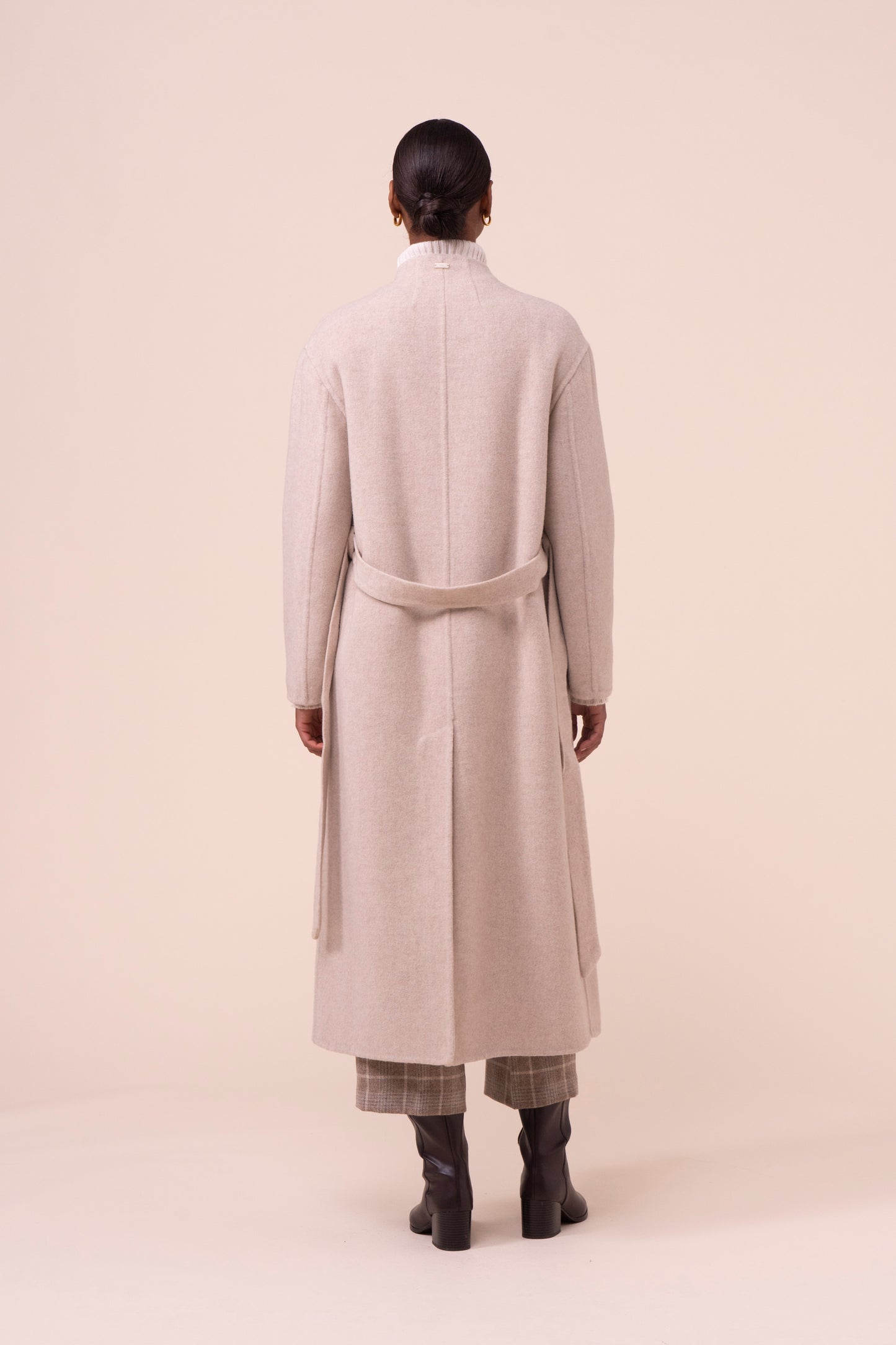 Ramona cappotto lungo in lana e cashmere - LINENMELANGE