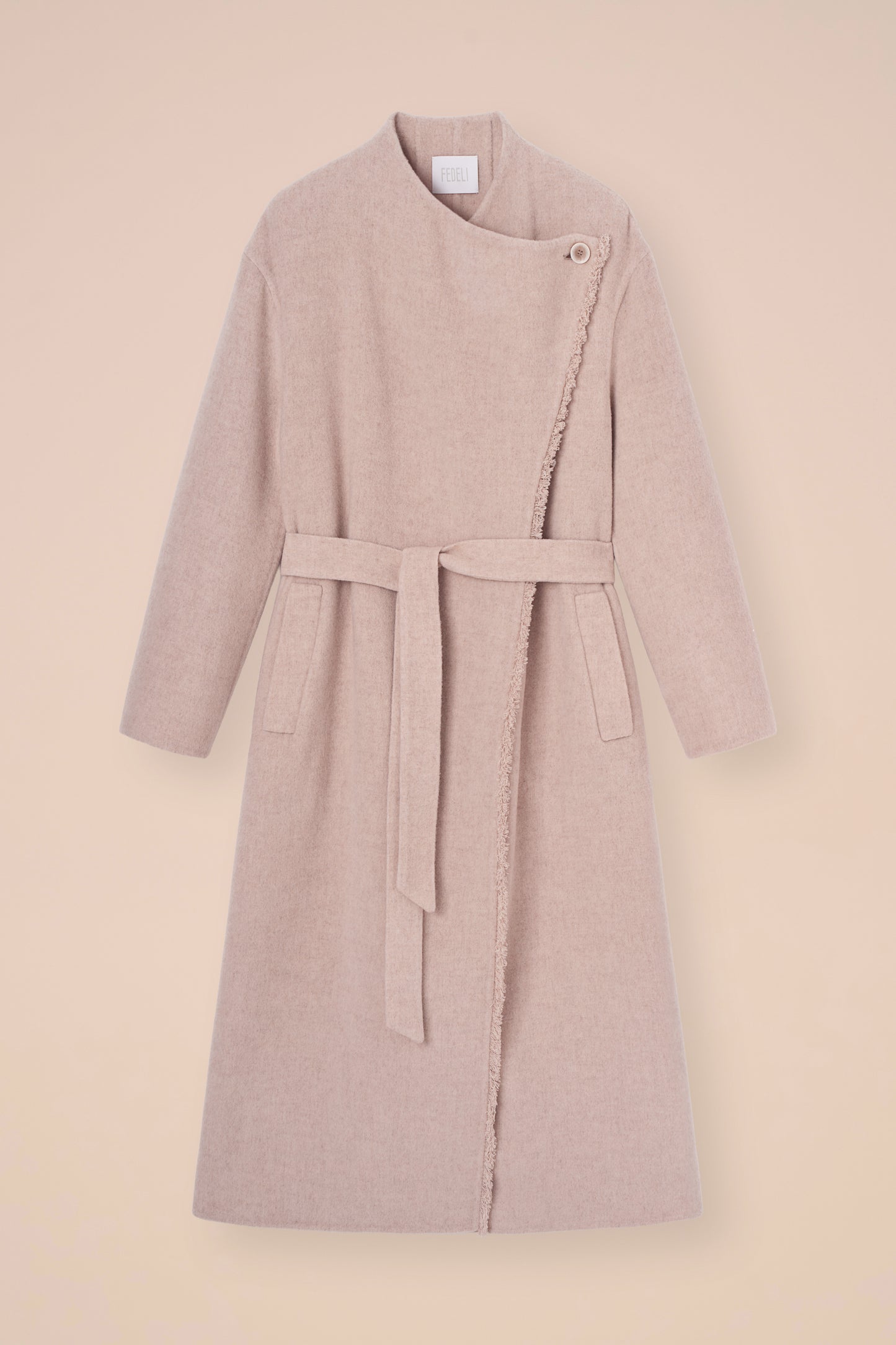 Ramona cappotto lungo in lana e cashmere - LINENMELANGE