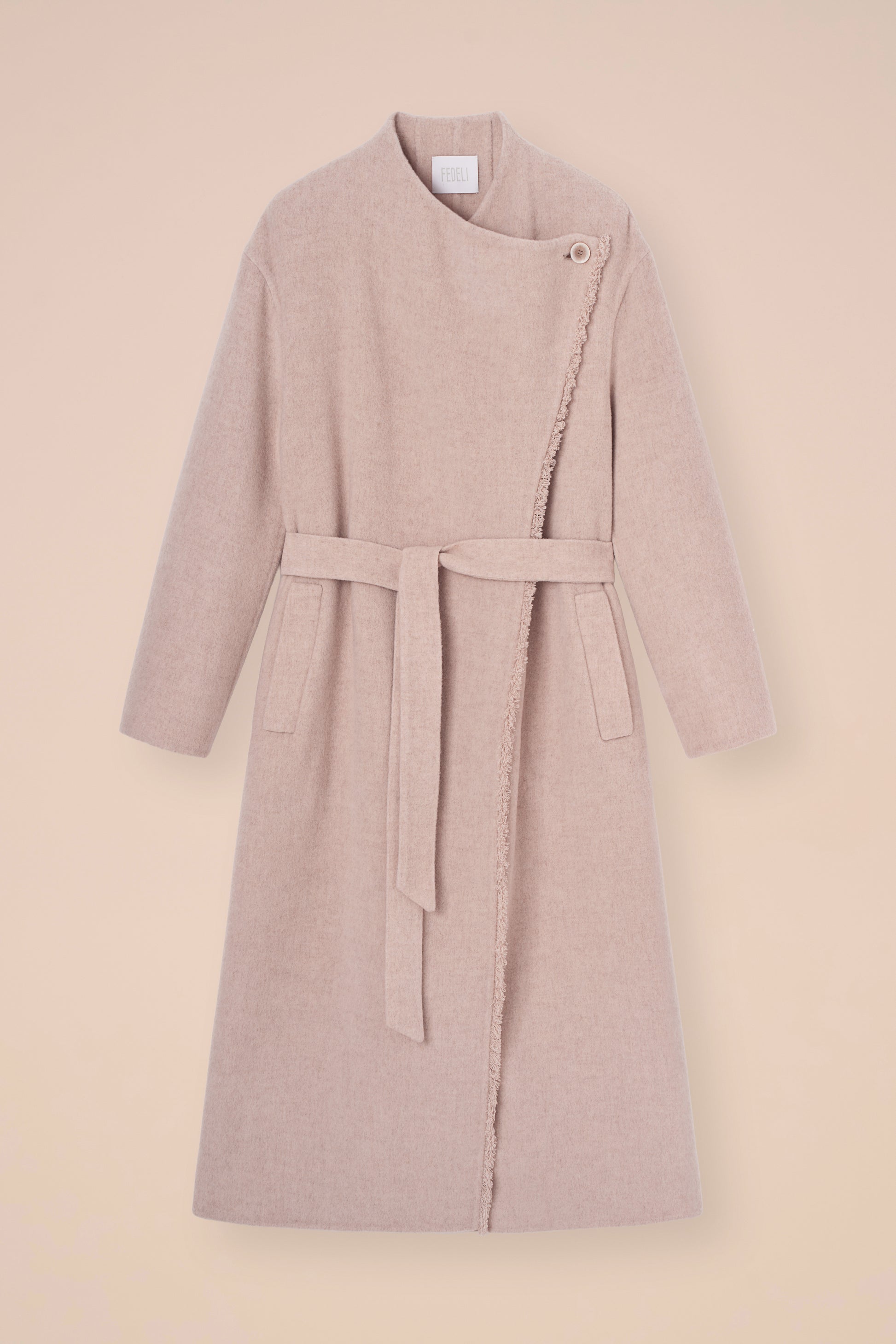 Ramona cappotto lungo in lana e cashmere - LINENMELANGE