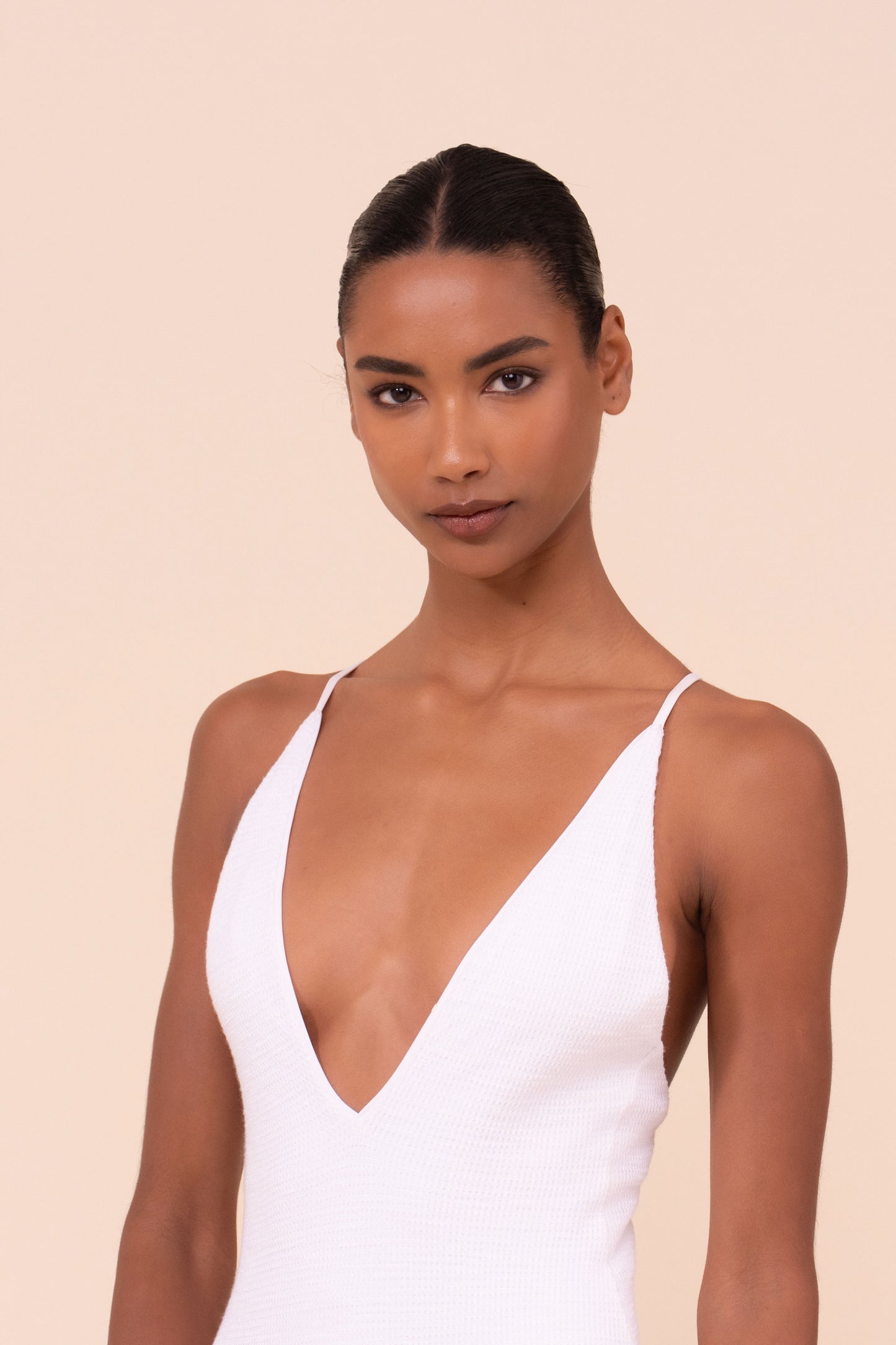 Alaska costume intero in maglia Ebulis - WHITE