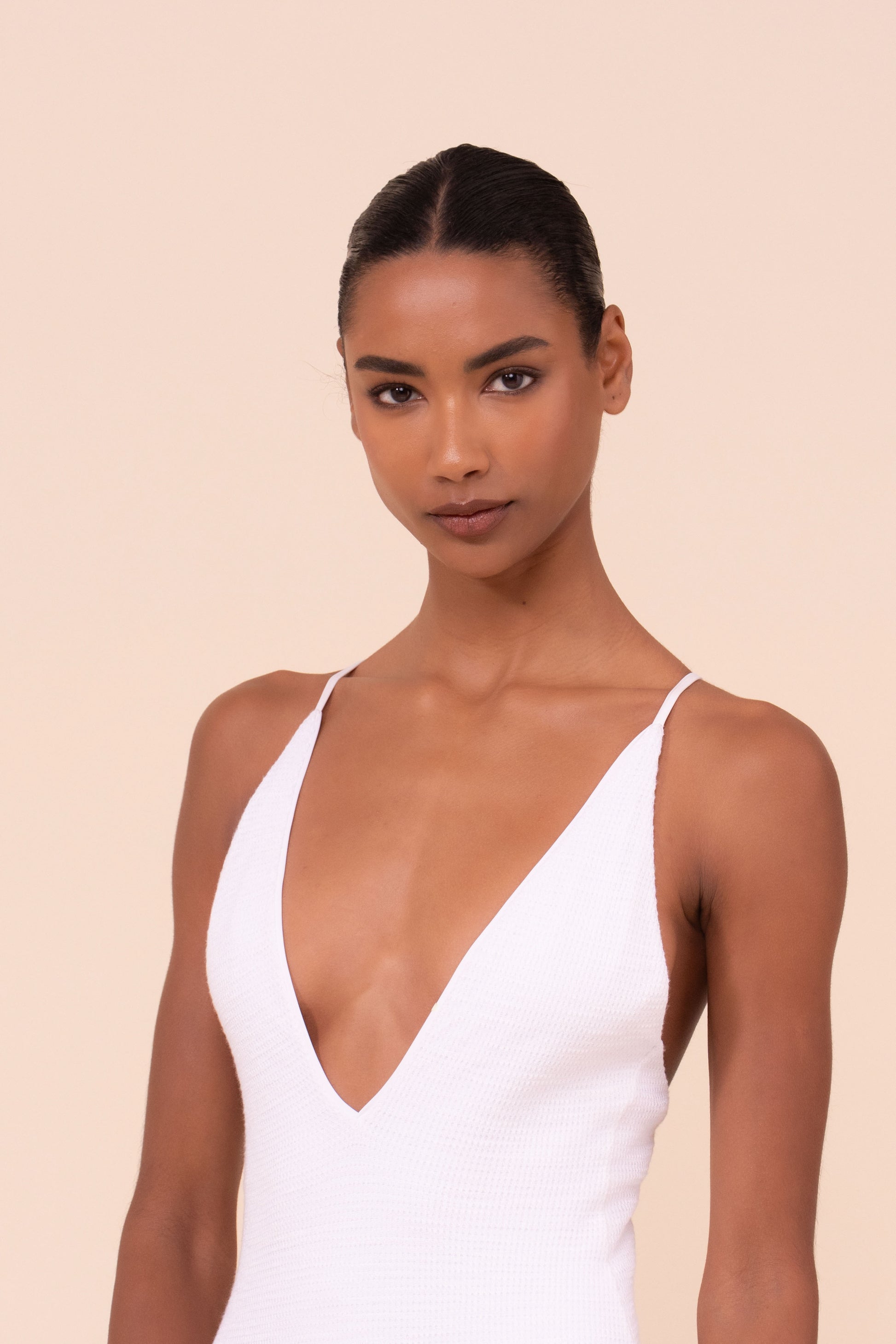 Alaska costume intero in maglia Ebulis - WHITE