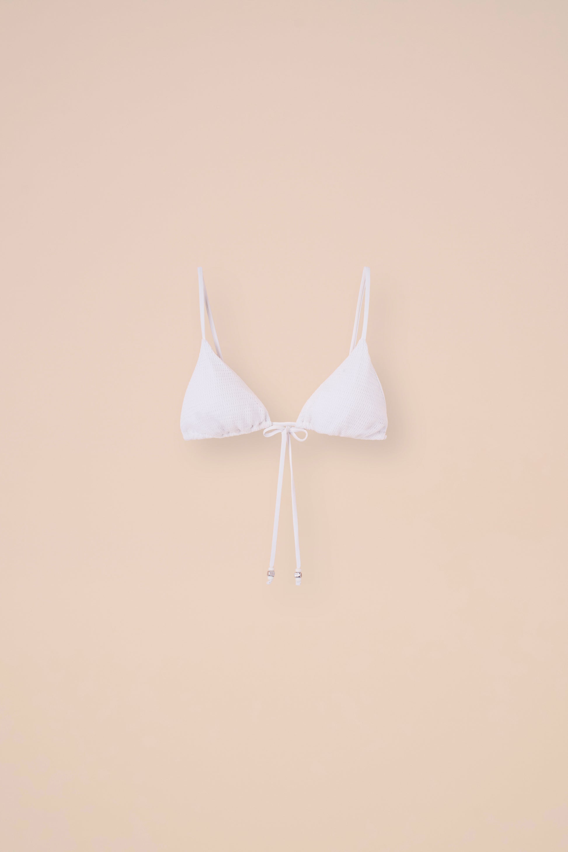 California bikini triangolo in maglia Ebulis - WHITE