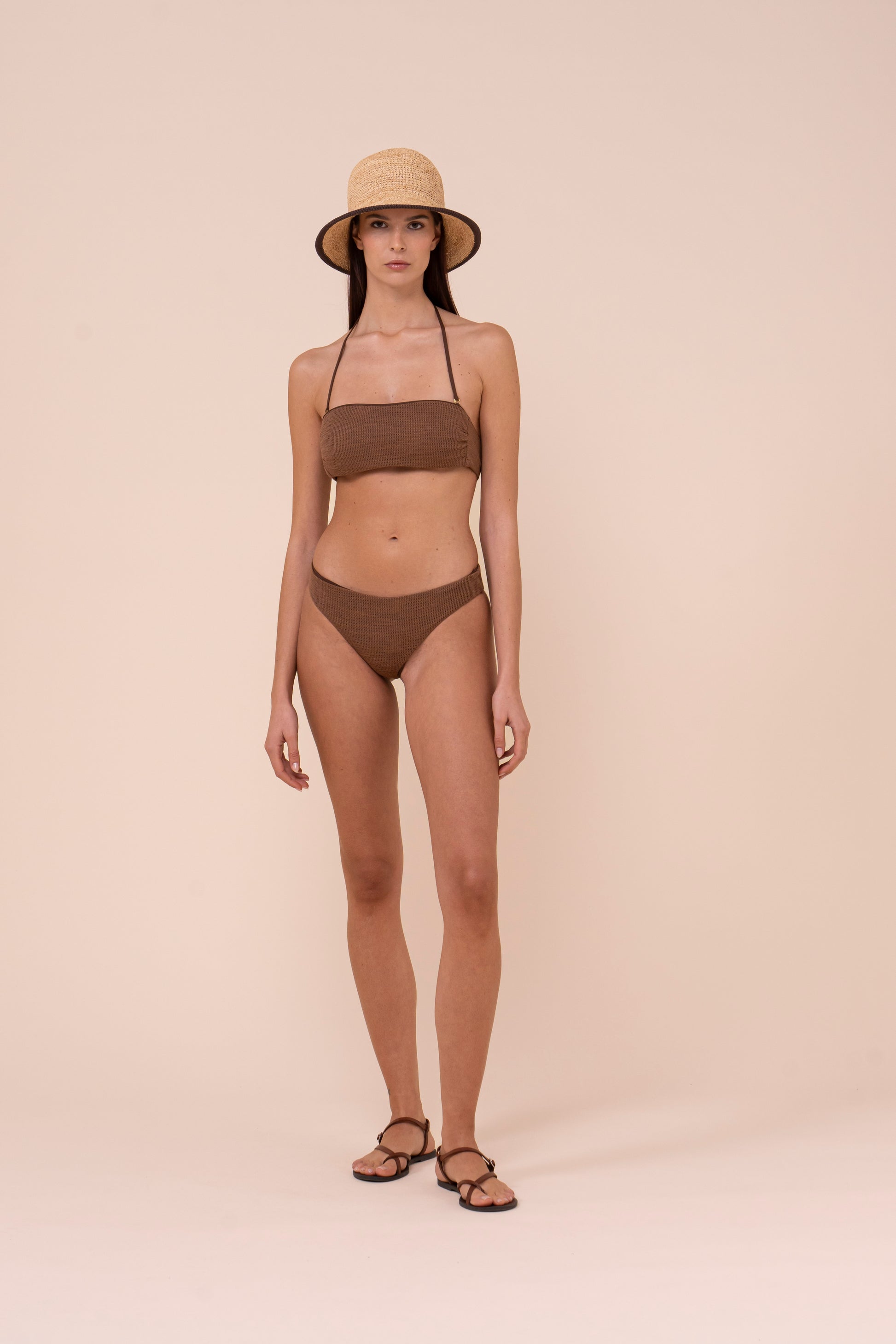 Antelope bikini a fascia in maglia Ebulis - SIENNA