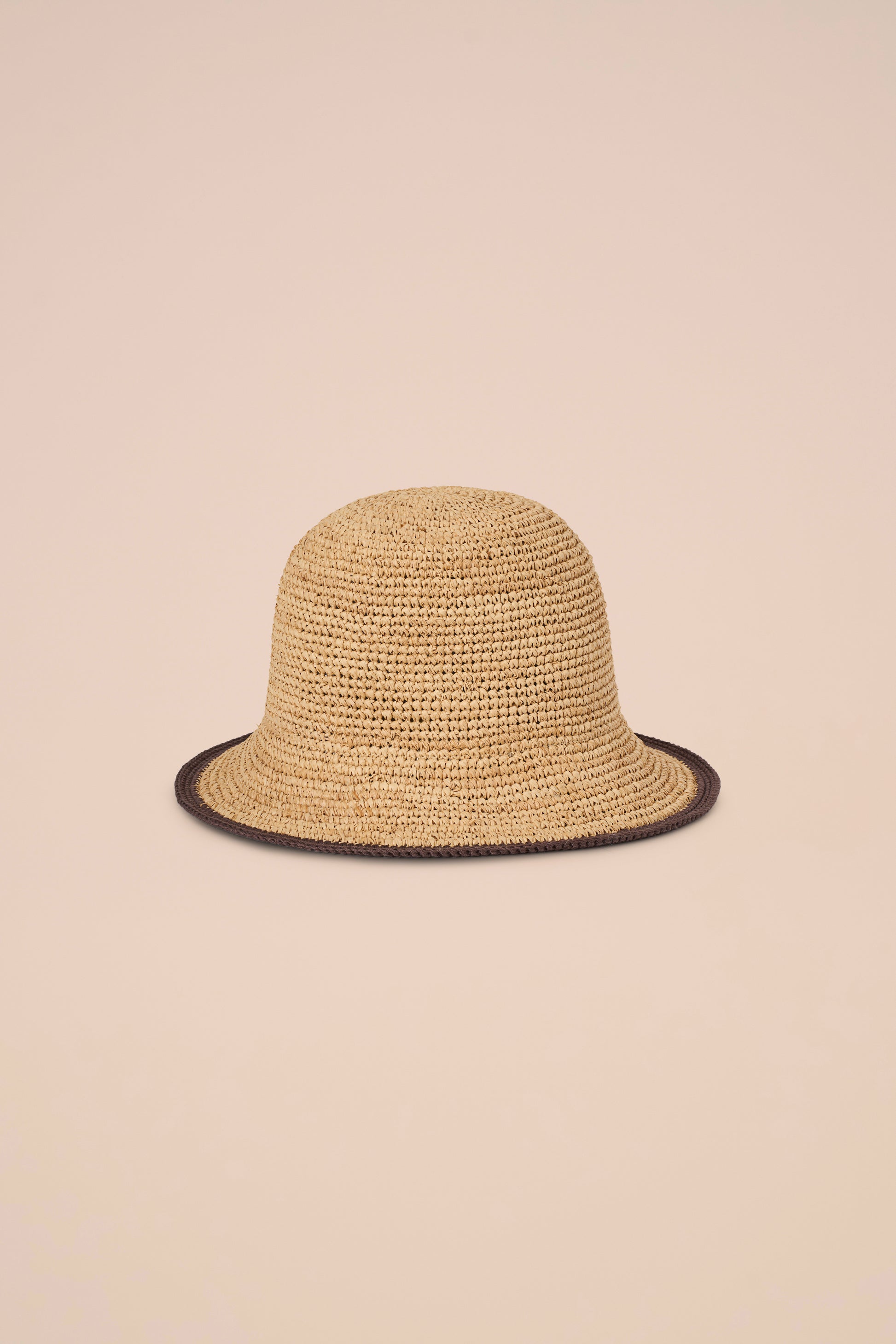 Rebecca Raffia Cloche Hat - WHITE