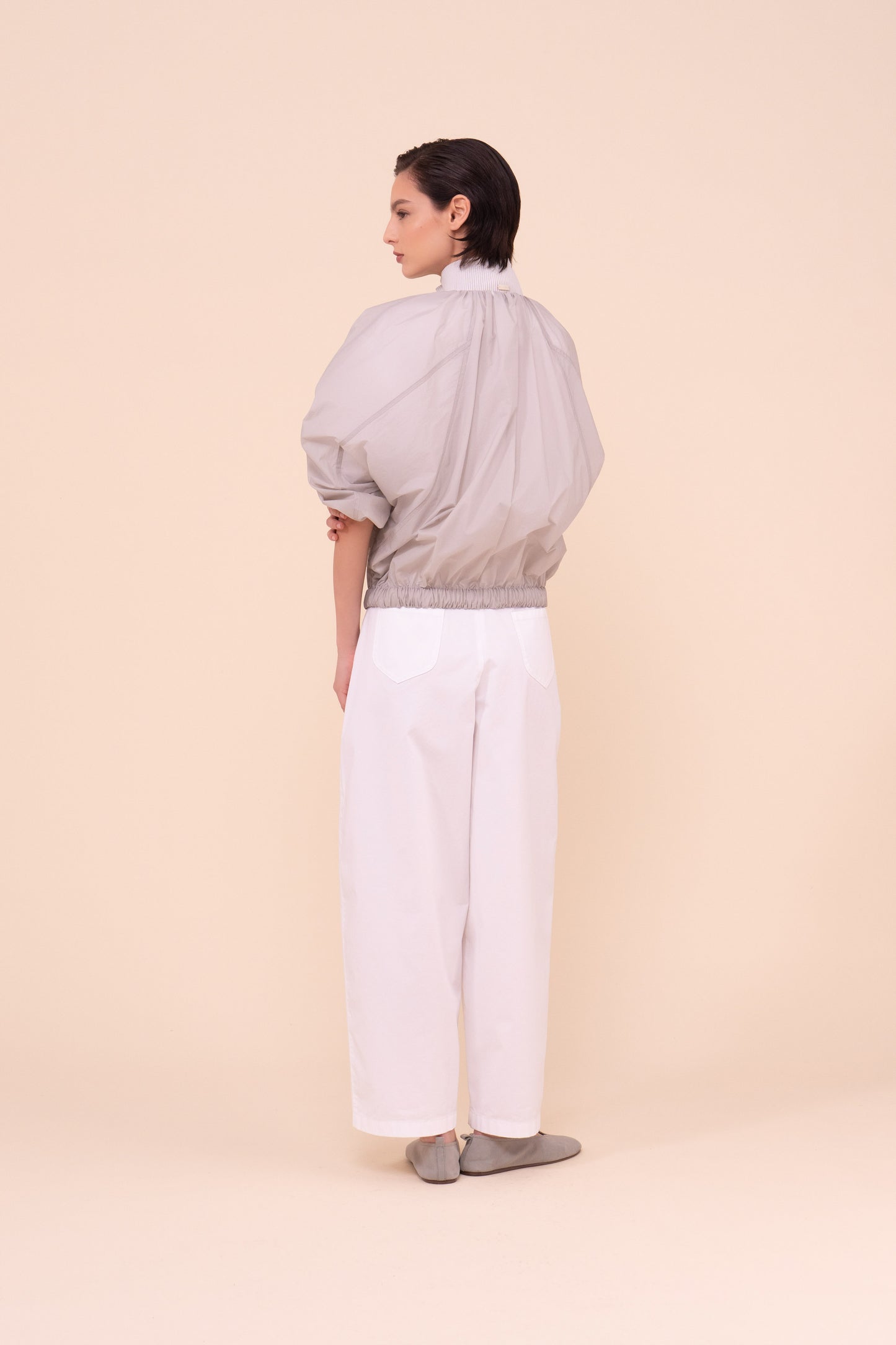 Barocco Ultra-Light Technical Bomber Jacket - WHITESMOKE