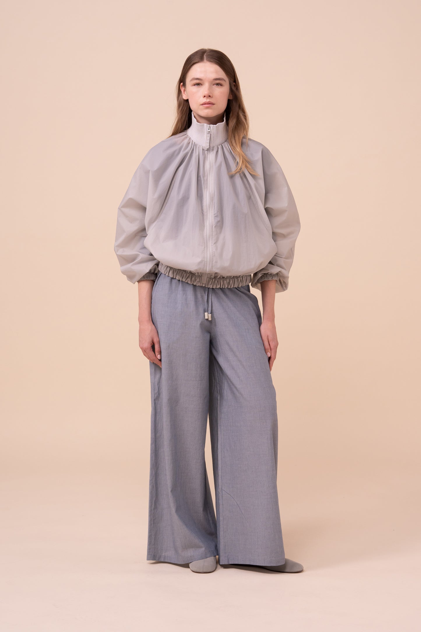 Barocco Ultra-Light Technical Bomber Jacket - WHITESMOKE