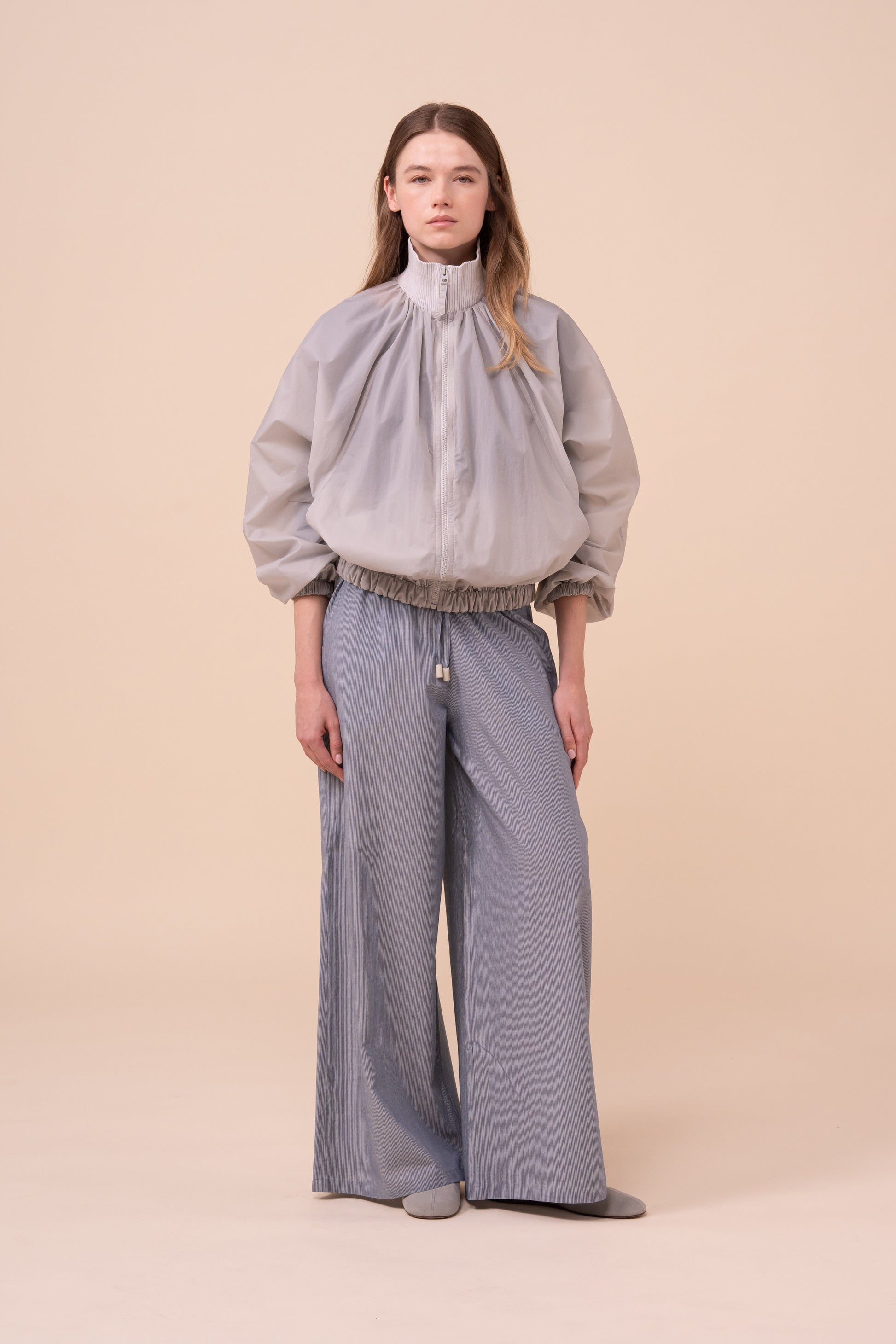 Barocco Ultra-Light Technical Bomber Jacket - WHITESMOKE