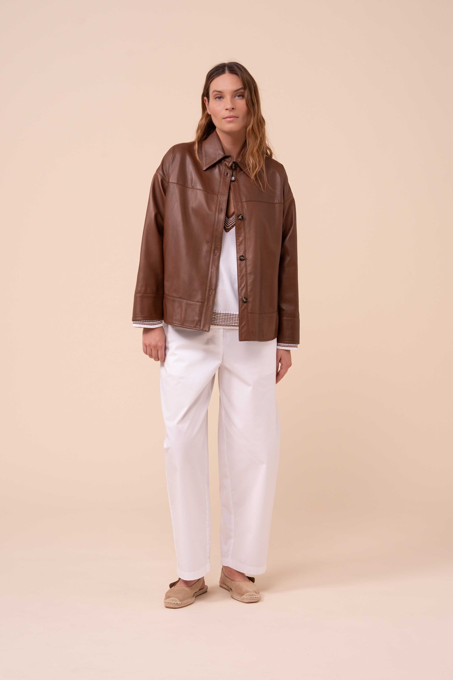 Aron Nappa Boxy Jacket - SIENNA