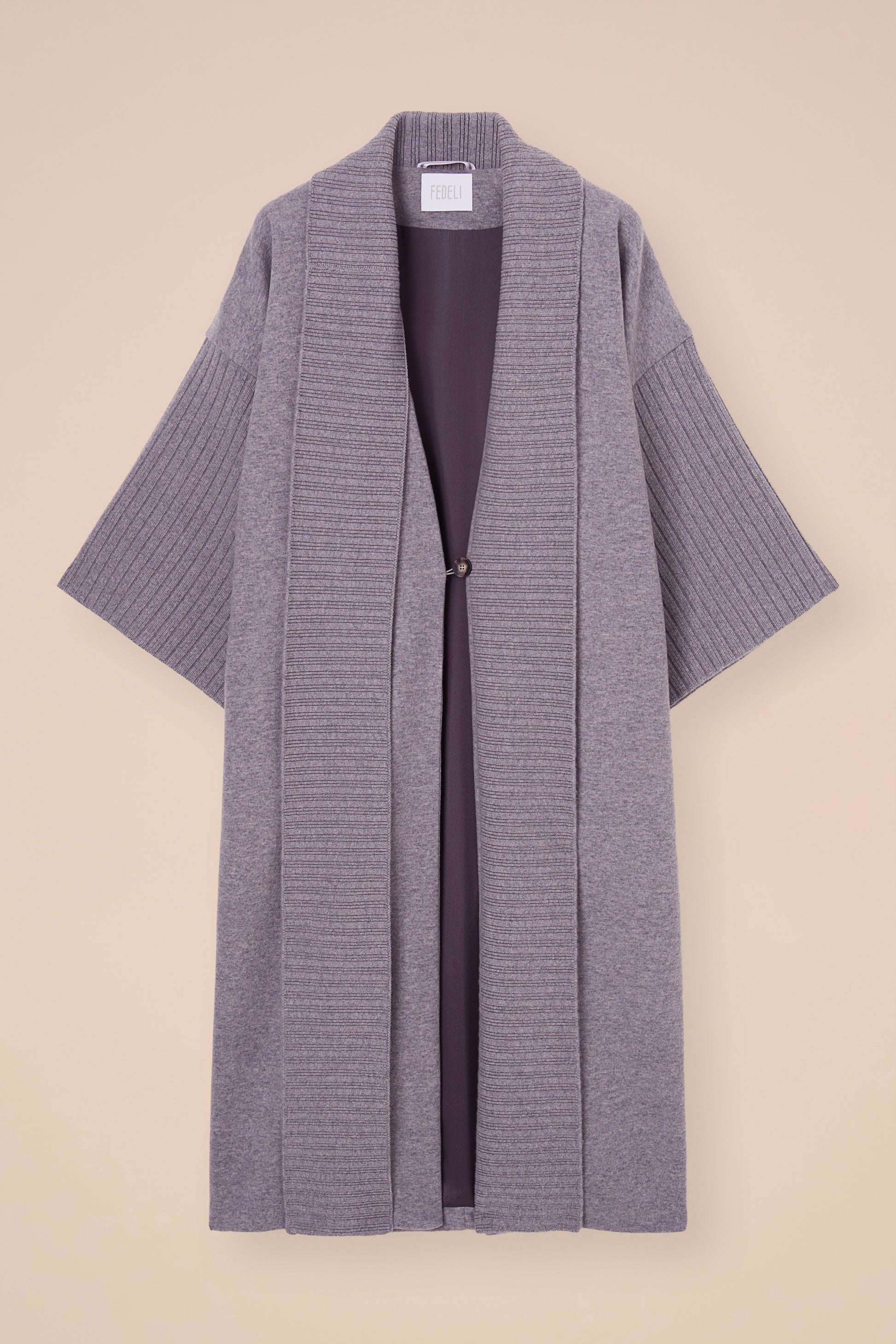 Belen Cashmere Flanel Double Coat - ICE