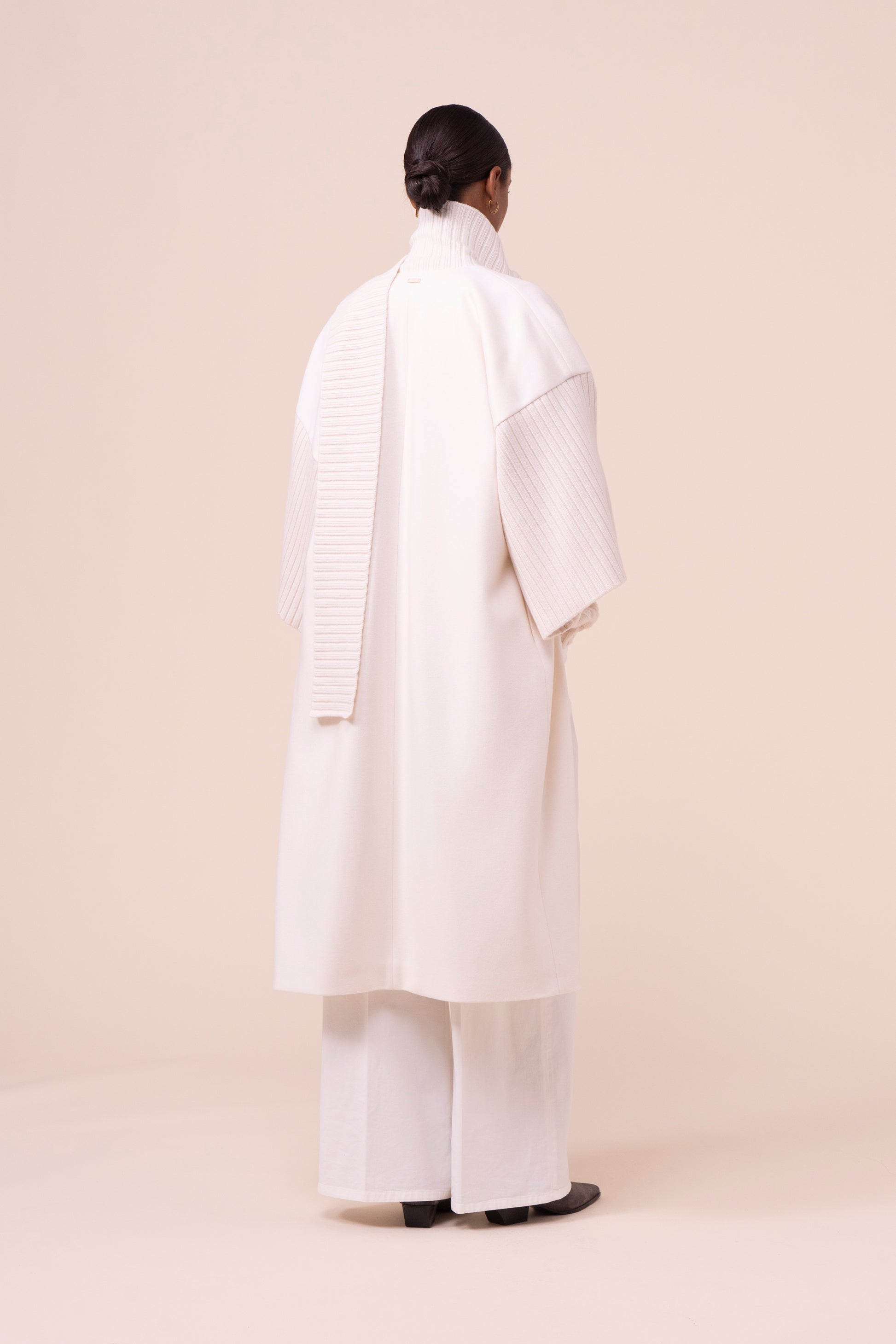 Belen Cashmere Flanel Double Coat - ICE