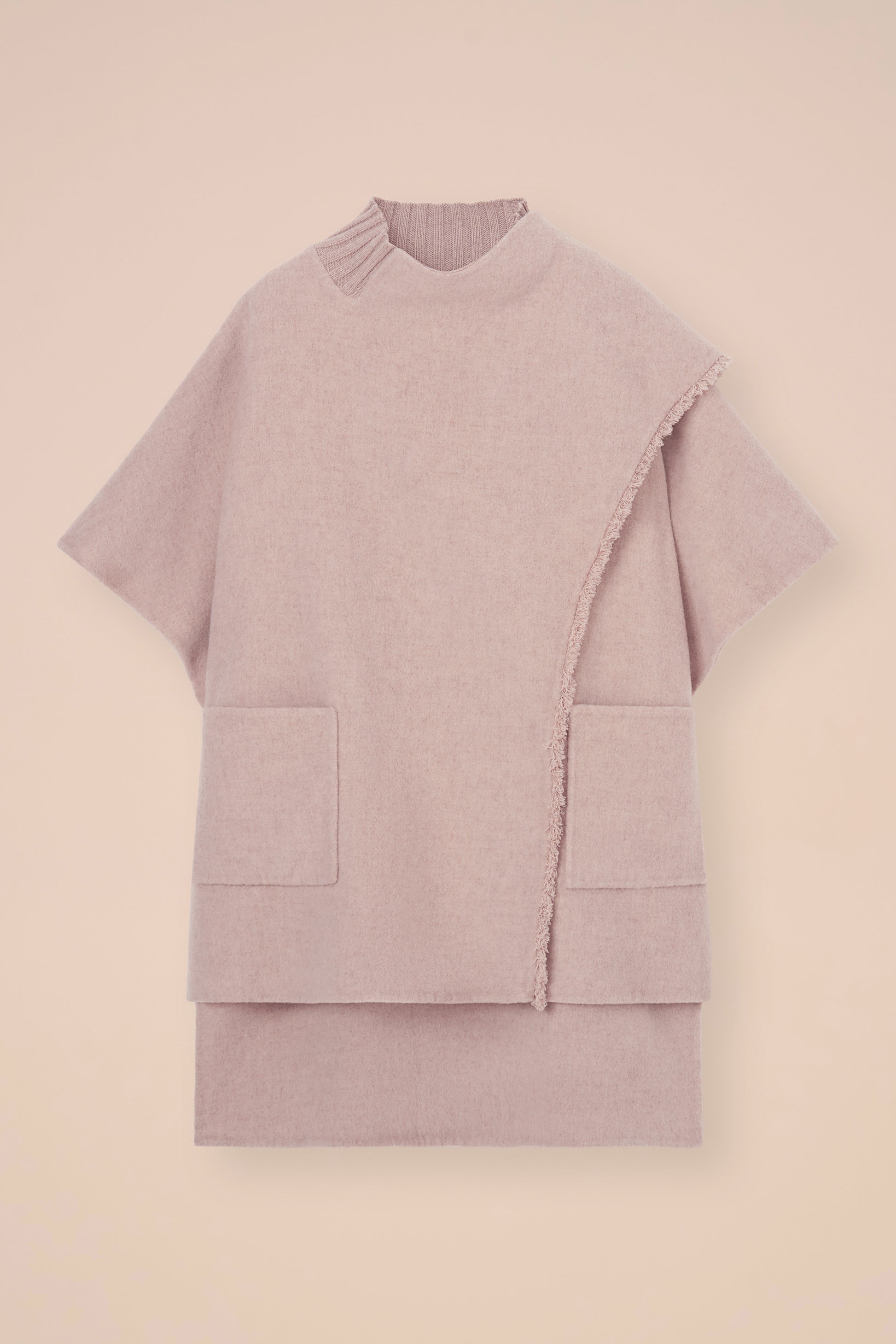 Karol mantella in lana e cashmere - LINENMELANGE