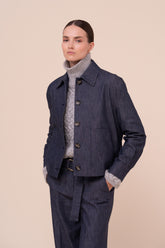 Nina Denim Stretch Boxy Jacket
