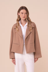 Ossidiana Cashmere Flanel Double Boxy Jacket